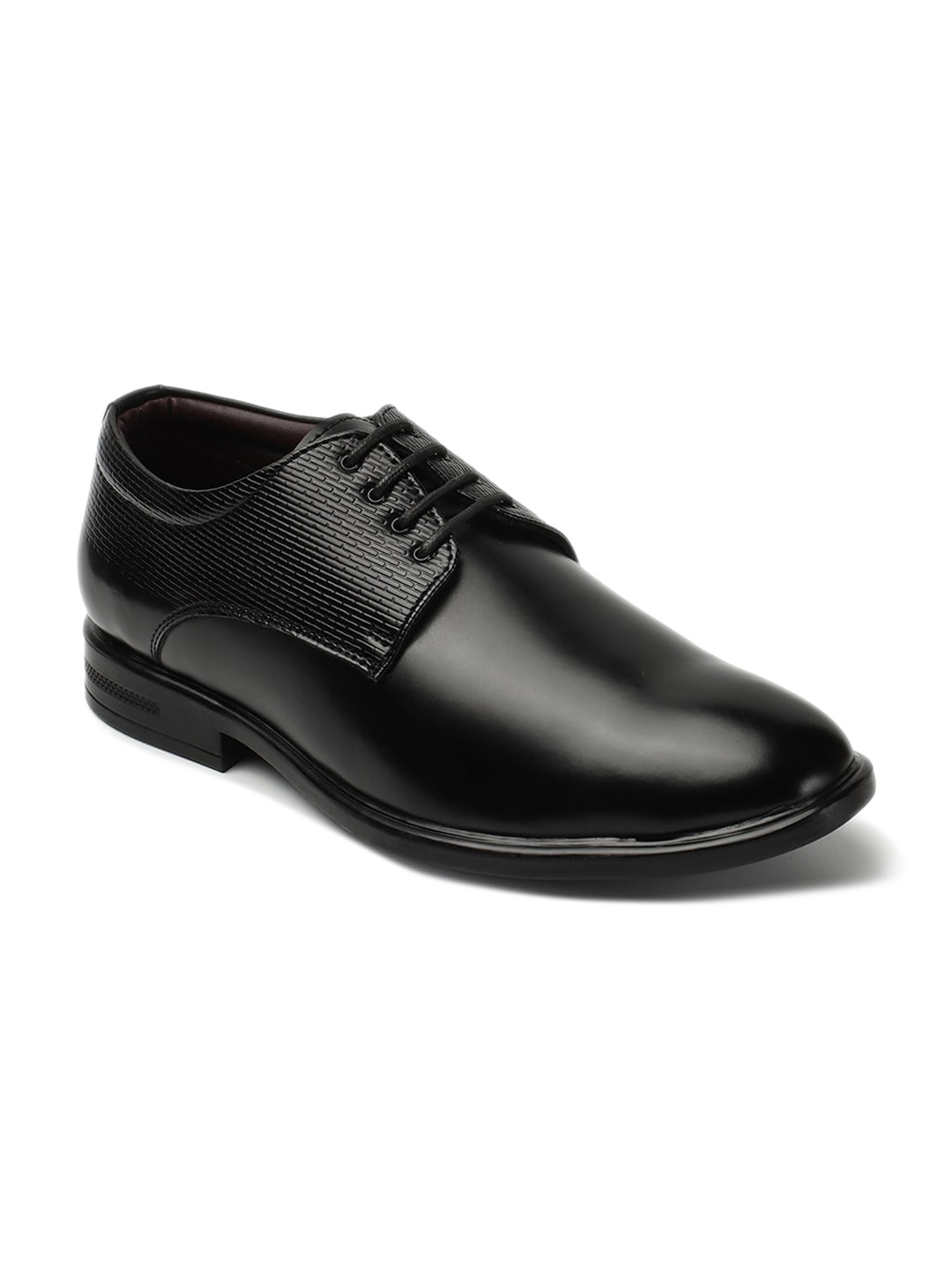 

Carlton London Men Textured Formal Derbys, Black