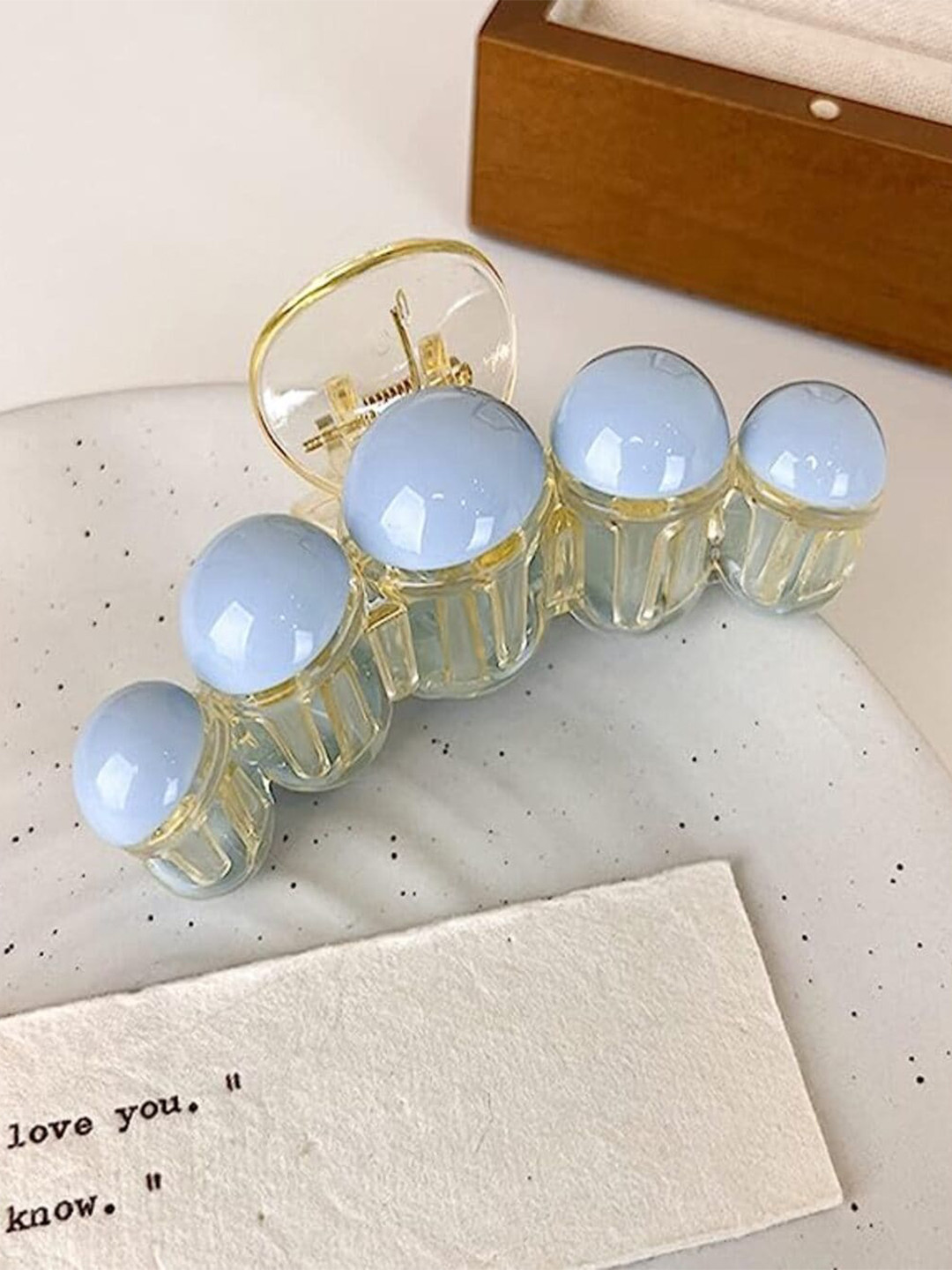 

ANNA CREATIONS Set of 2 Claw Clip, Blue