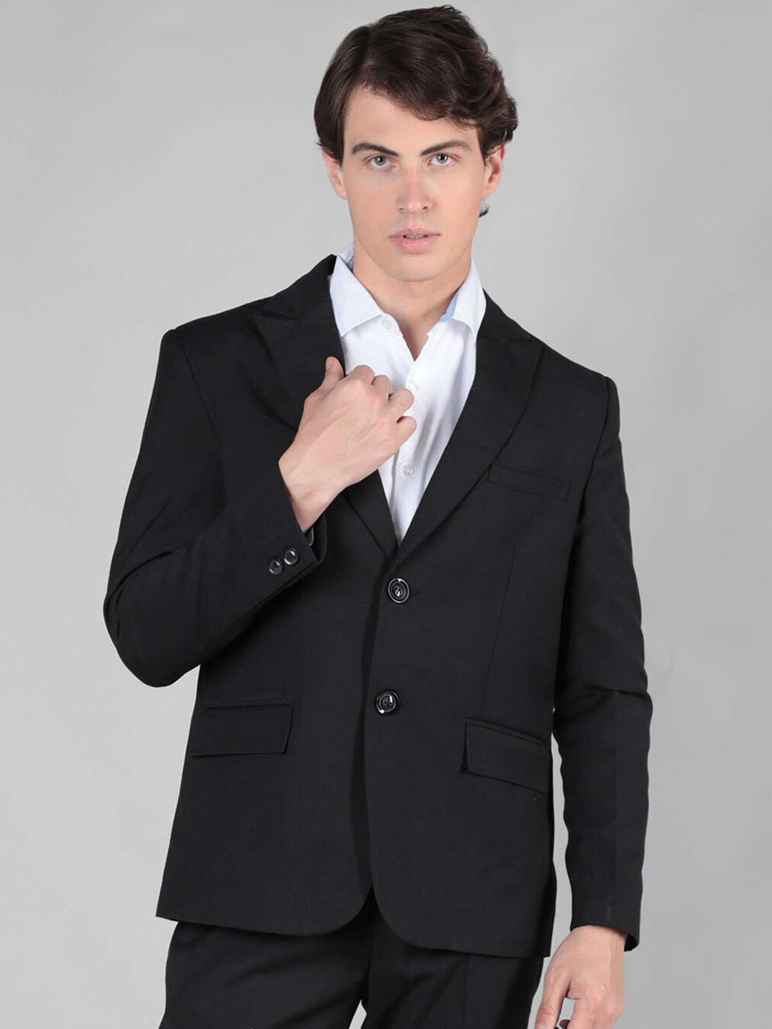 

Dlanxa Slim Fit Single Breasted Formal Blazer, Black