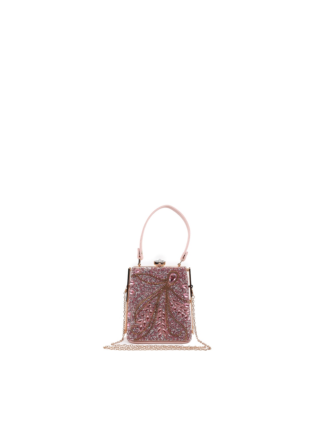 

ODETTE Embellished Purse Clutch, Pink