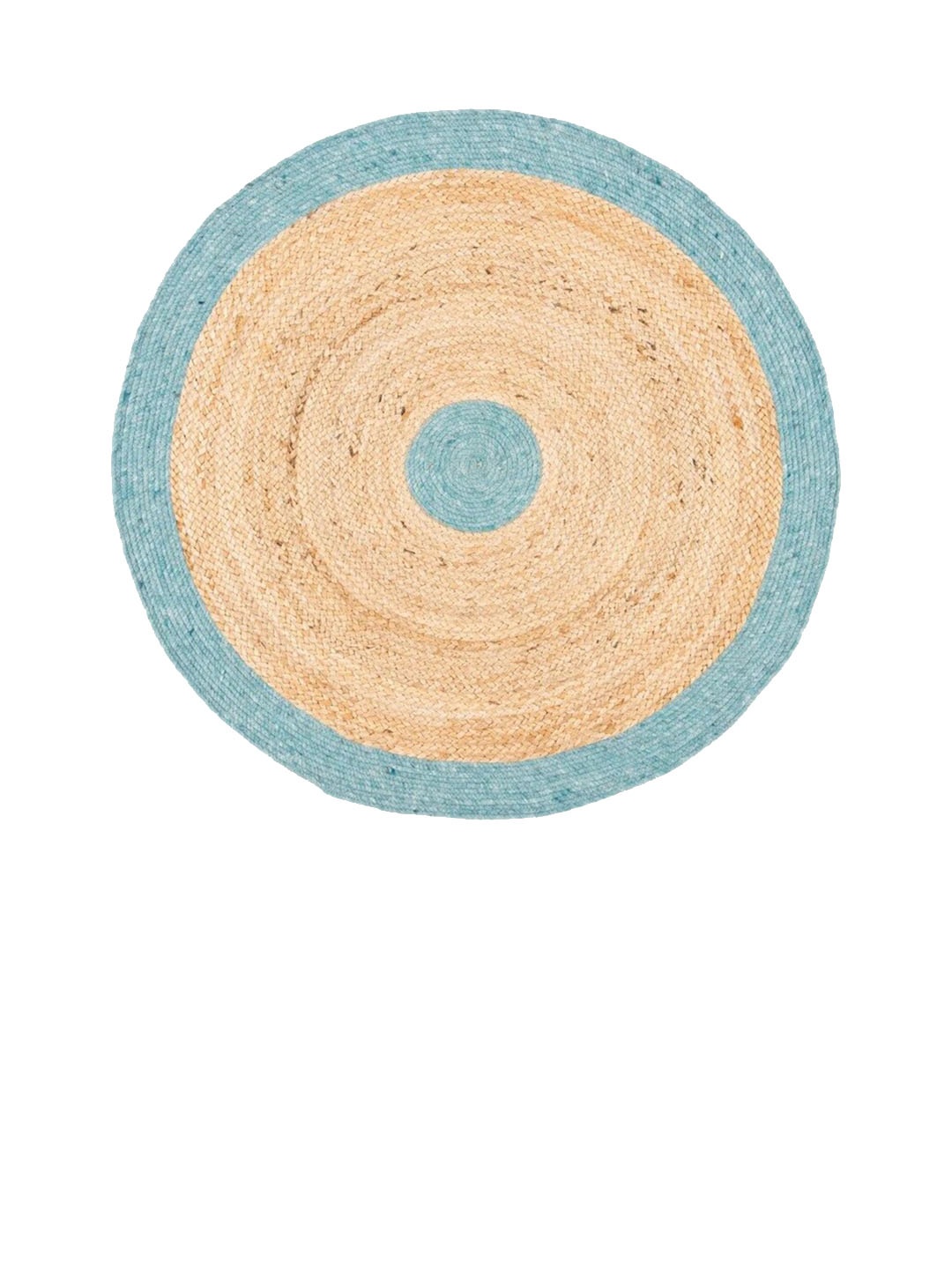 

Art Avenue Raff Blue & Beige Braided Round Jute Carpet