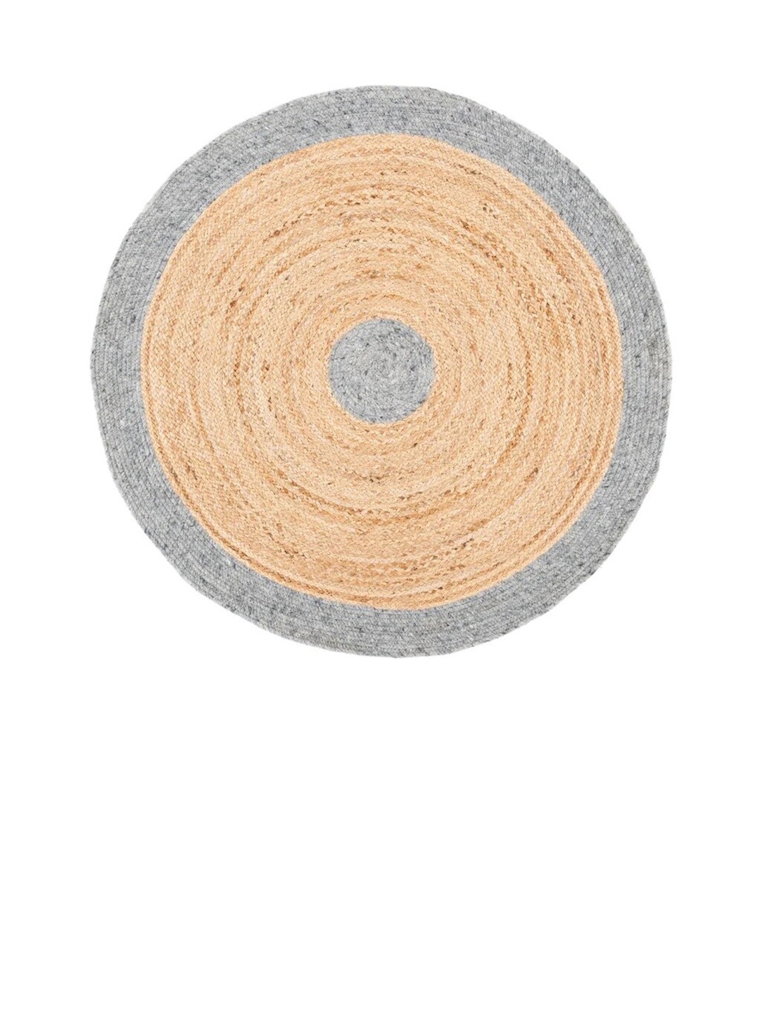 

Art Avenue Isle Grey & Brown Braided Round Jute Carpet