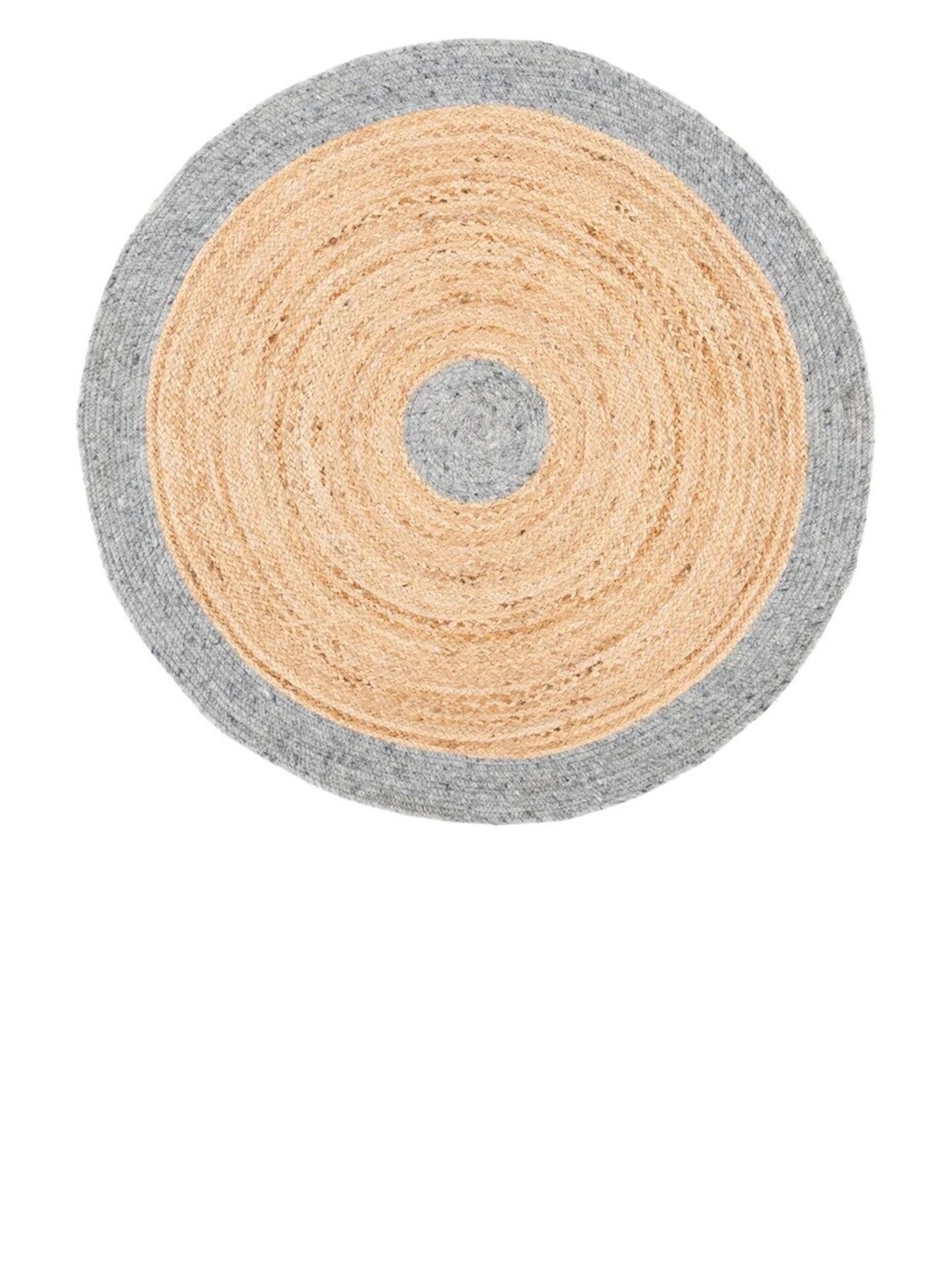 

Art Avenue Grey & Beige Colourblocked Round Jute Carpets