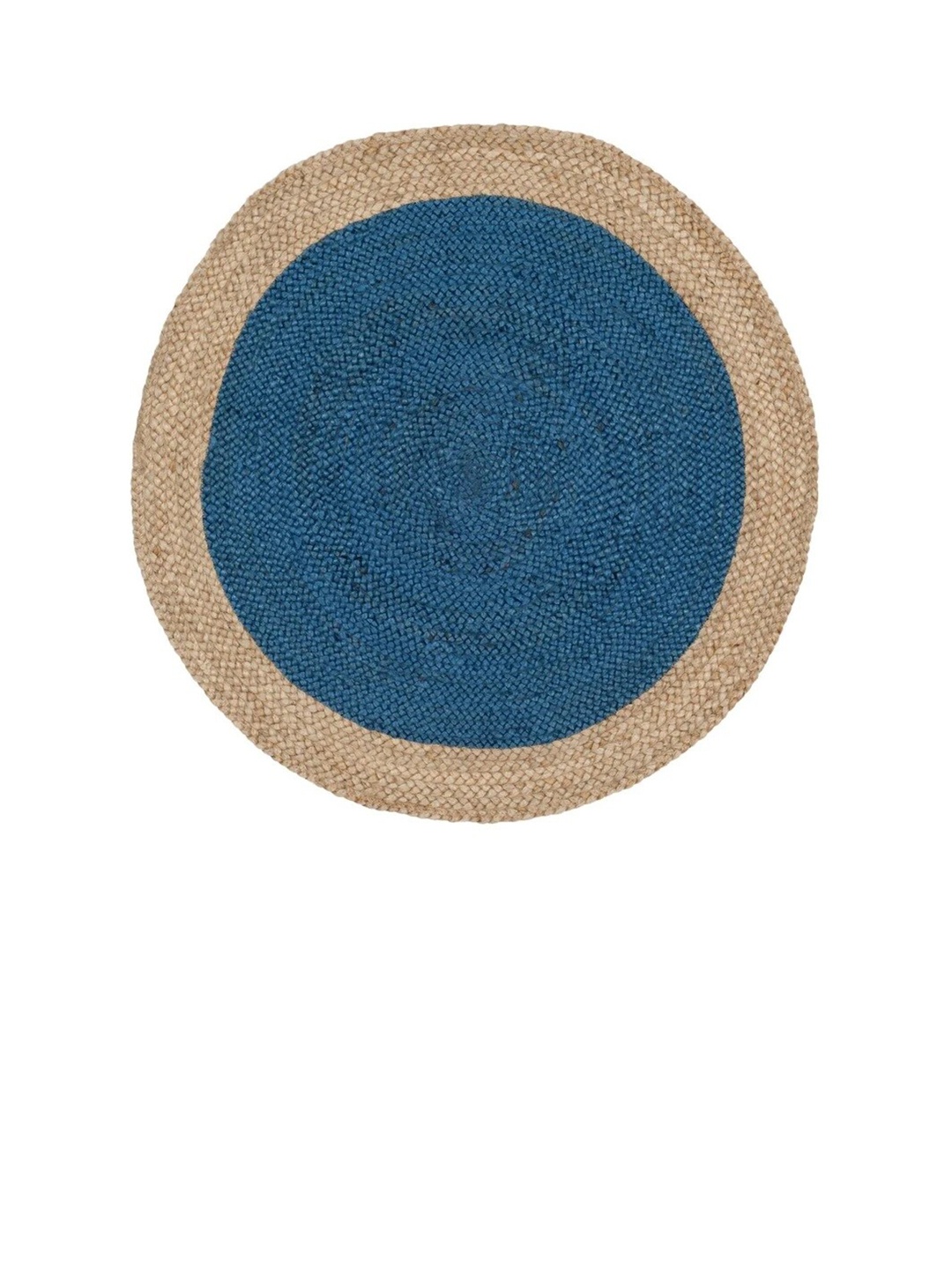 

Art Avenue Latvia Blue & Brown Braided Round Jute Carpet