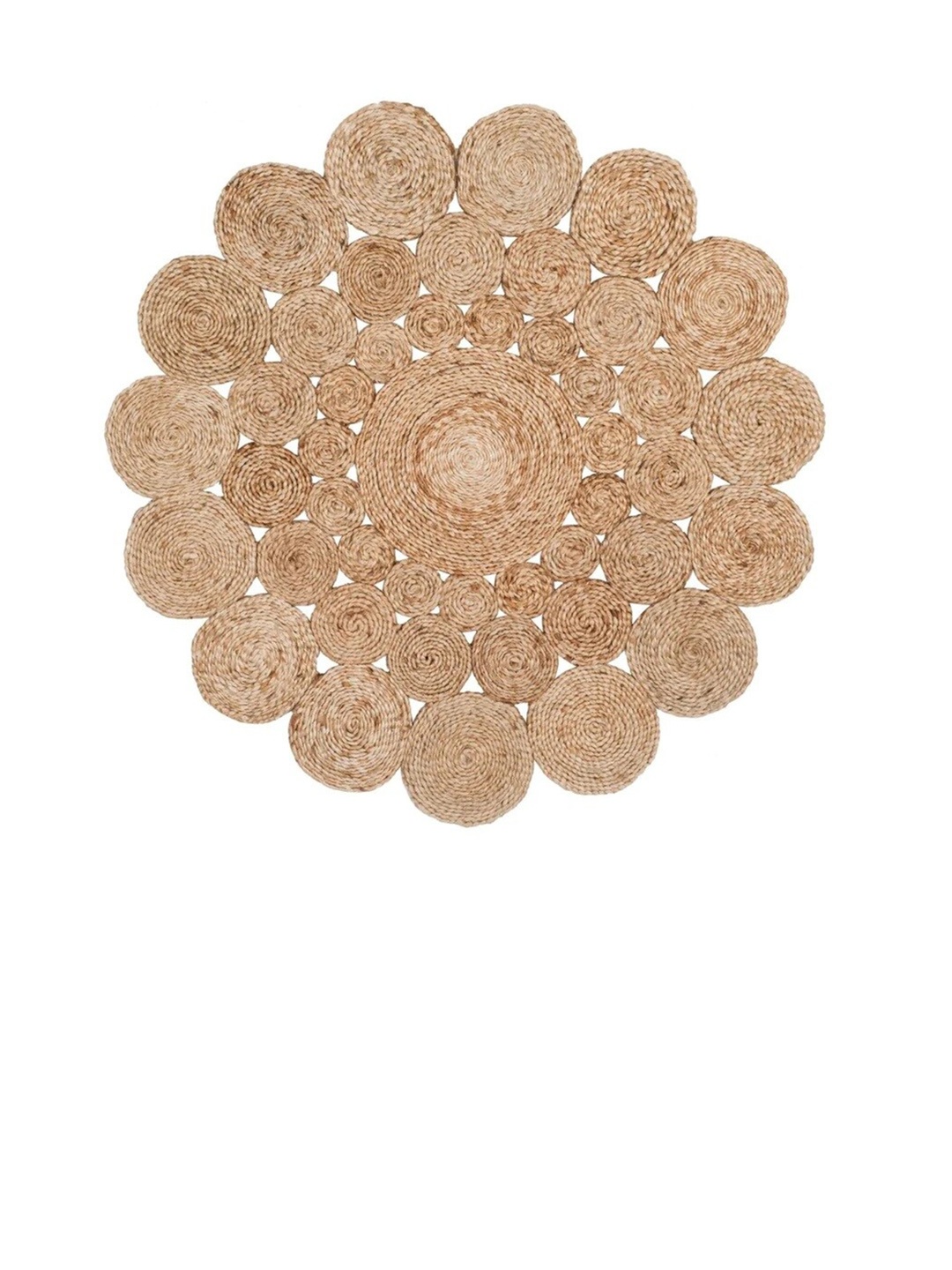 

Art Avenue Petunia Beige Self-Designed Jute Round Carpet