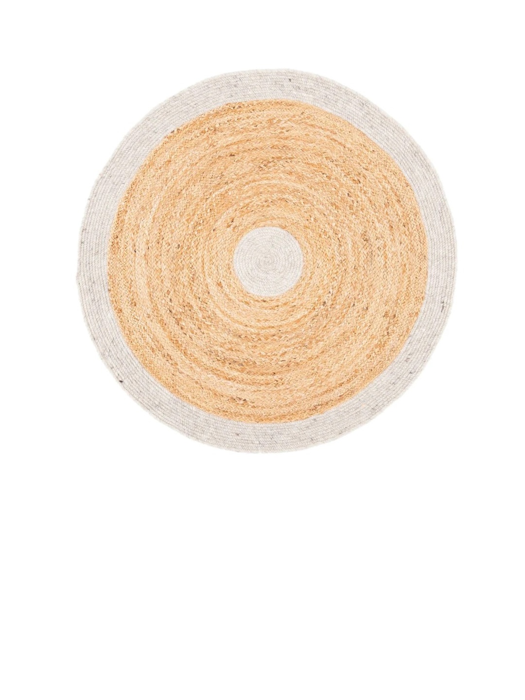 

Art Avenue Conan Beige & White Colourblocked Jute Carpet