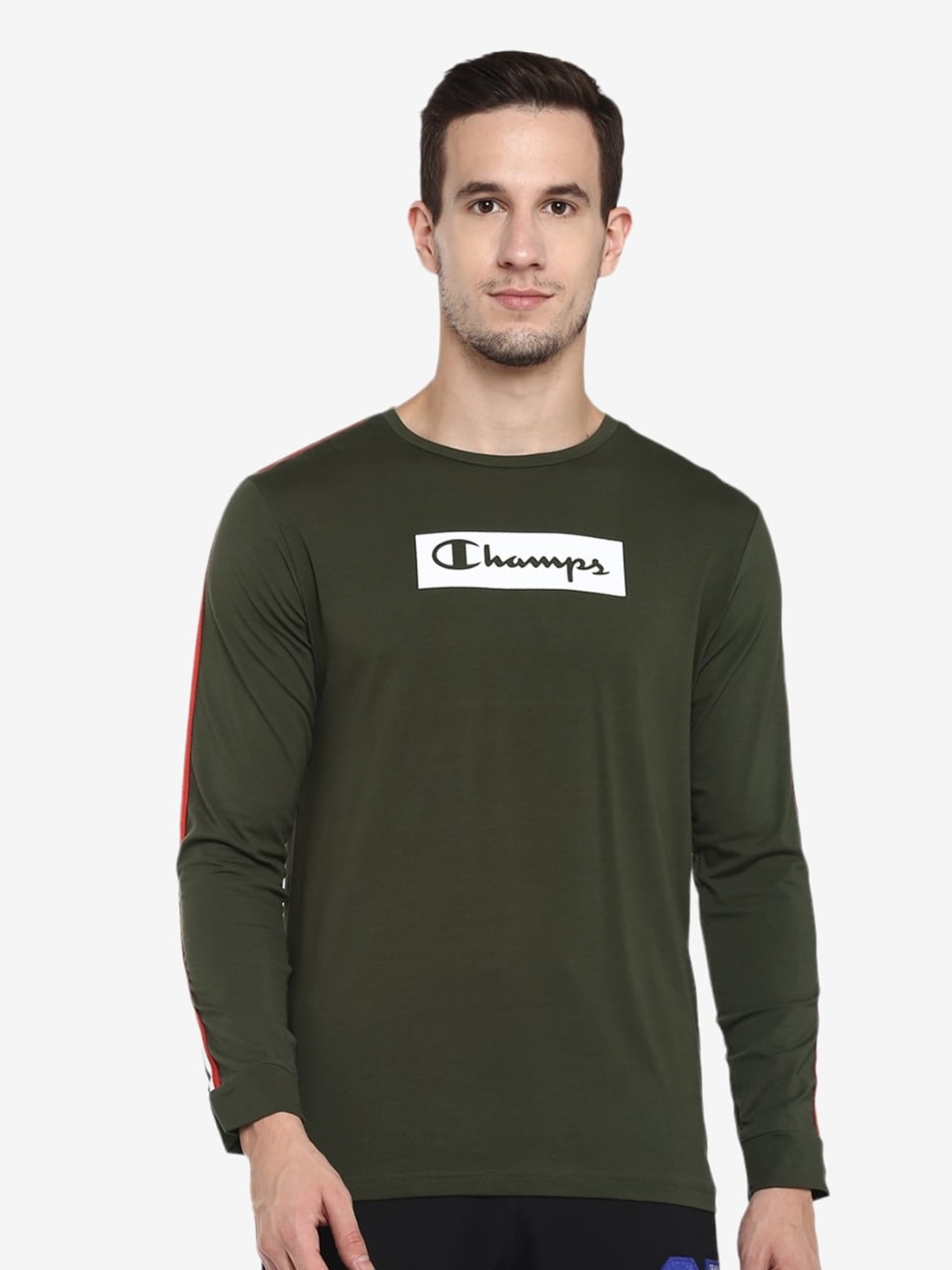 

Alan Jones Typography Printed Slim Fit T-shirt, Olive