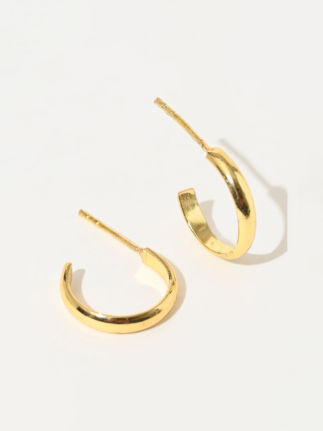 

XPNSV Contemporary Half Hoop Earrings, Gold