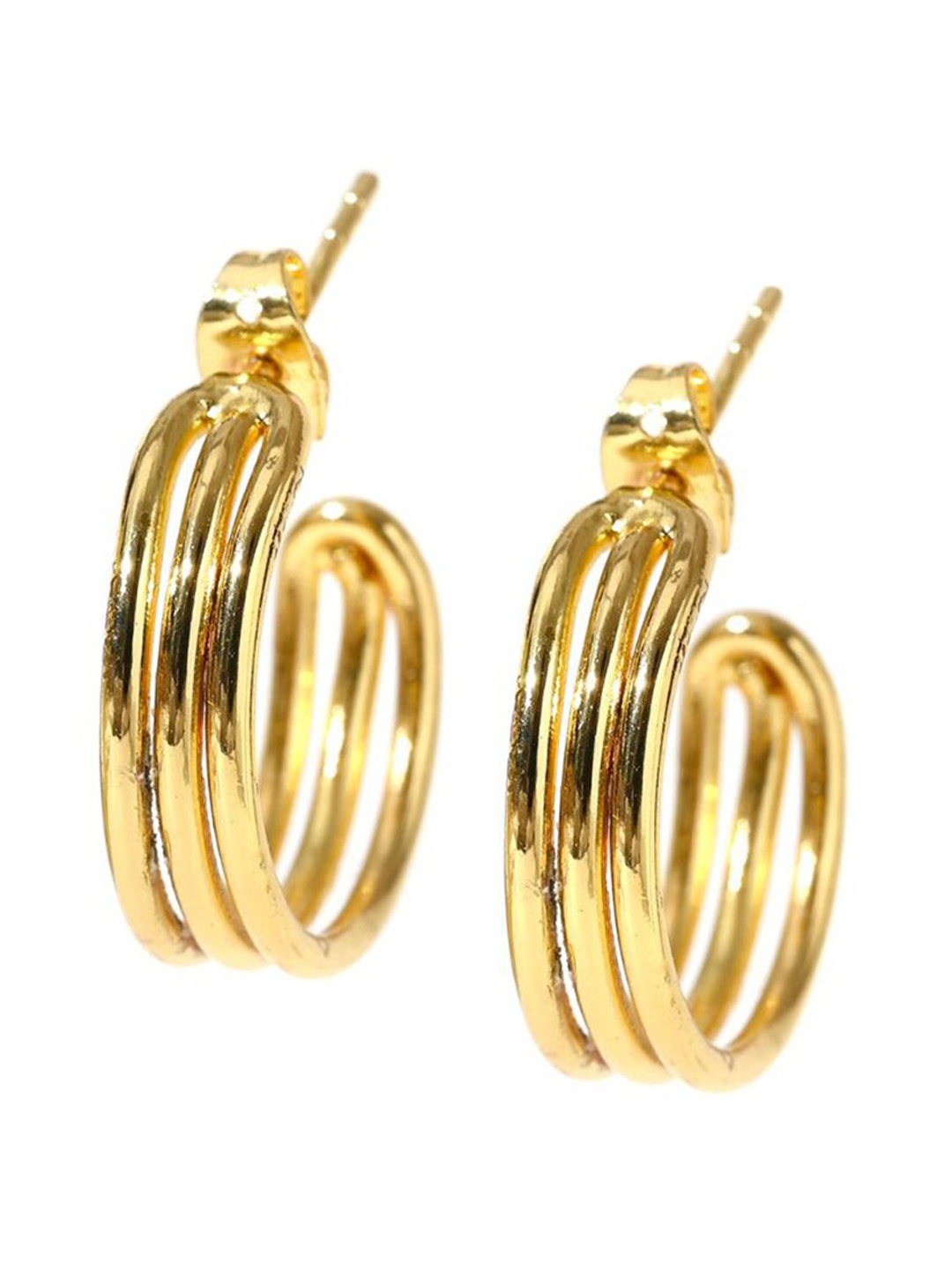 

XPNSV Contemporary Half Hoop Earrings, Gold