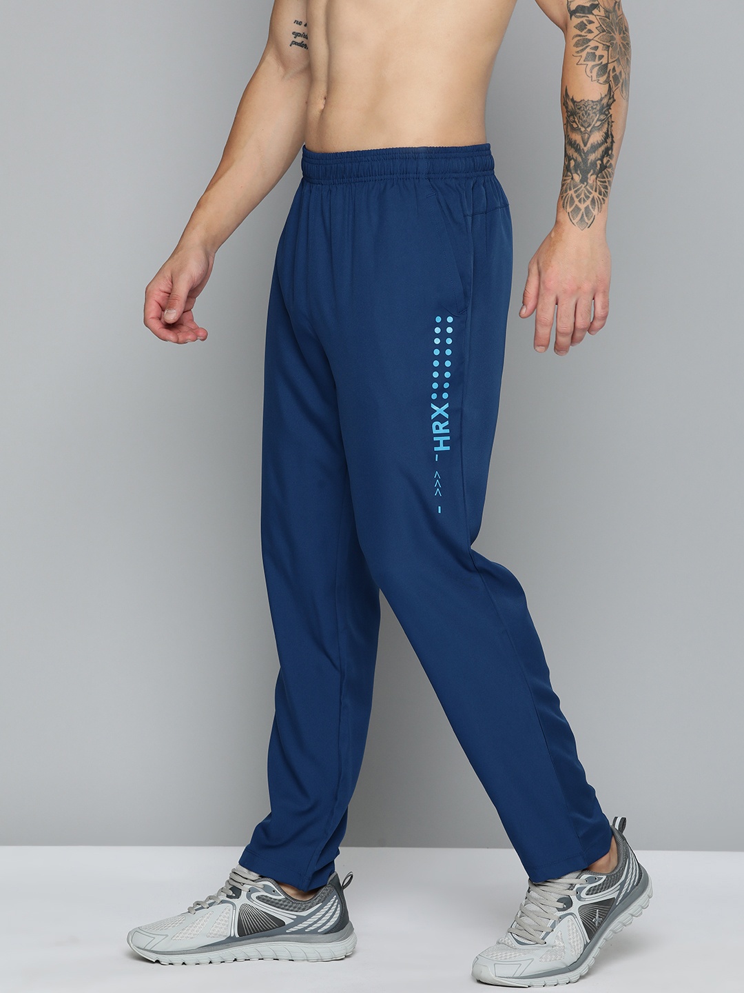 

HRX by Hrithik Roshan Men Rapid-Dry Running Track Pants, Blue