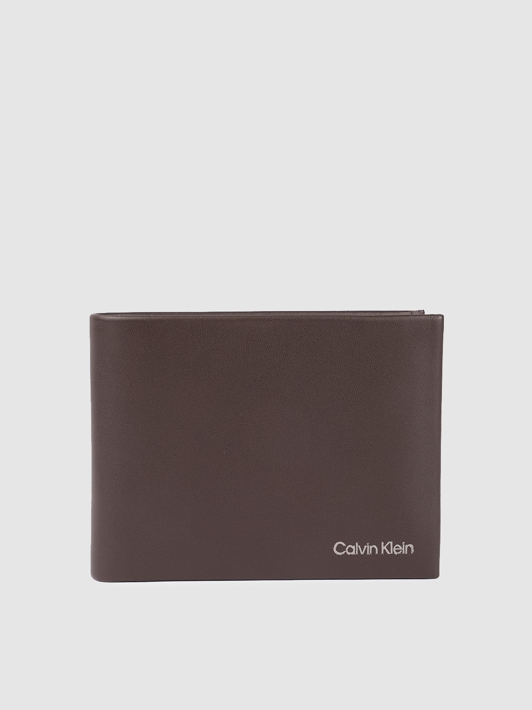 

Calvin Klein Men Leather Two Fold Wallet, Brown