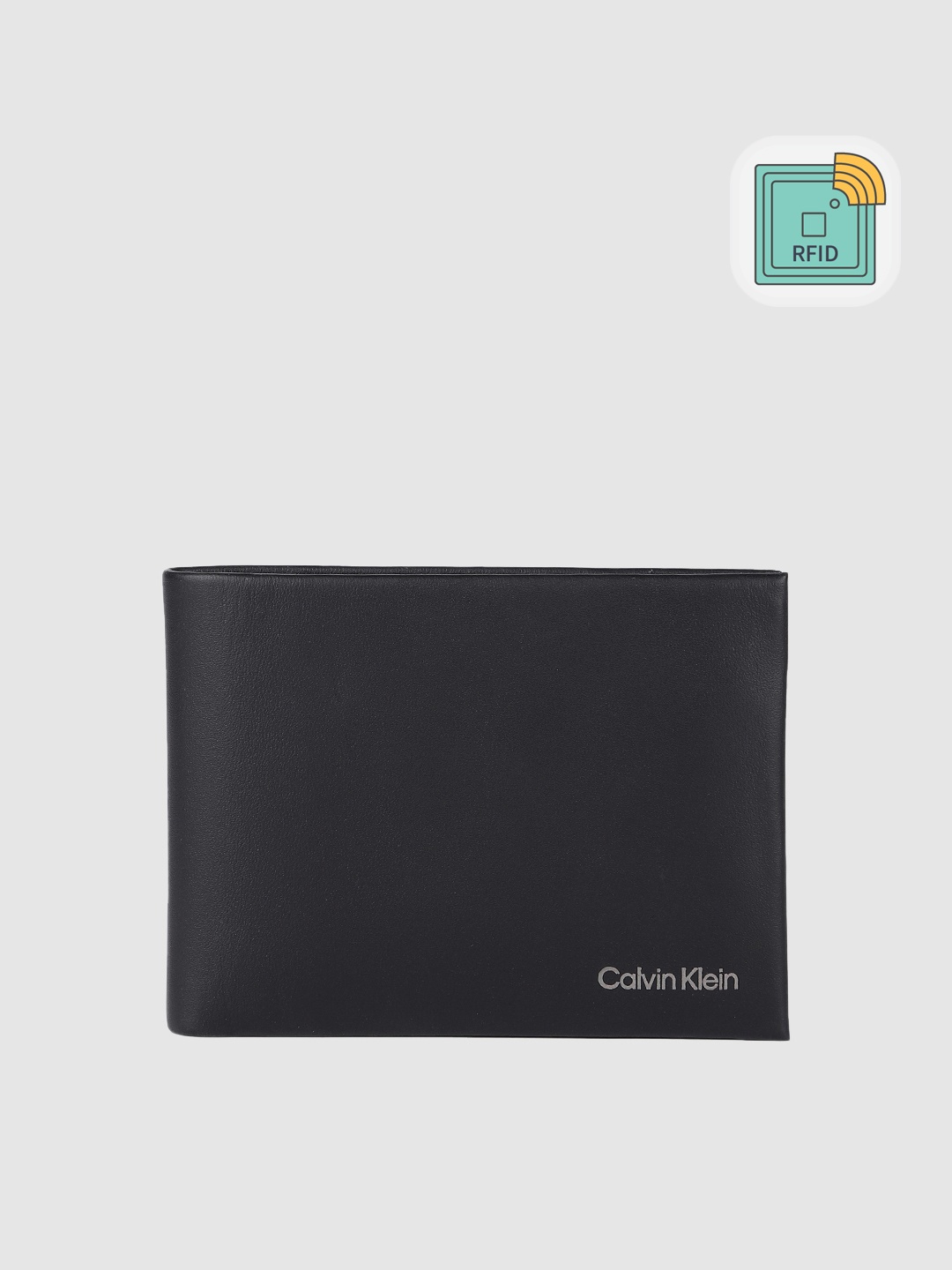 

Calvin Klein Men Solid Leather Two Fold Wallet, Black