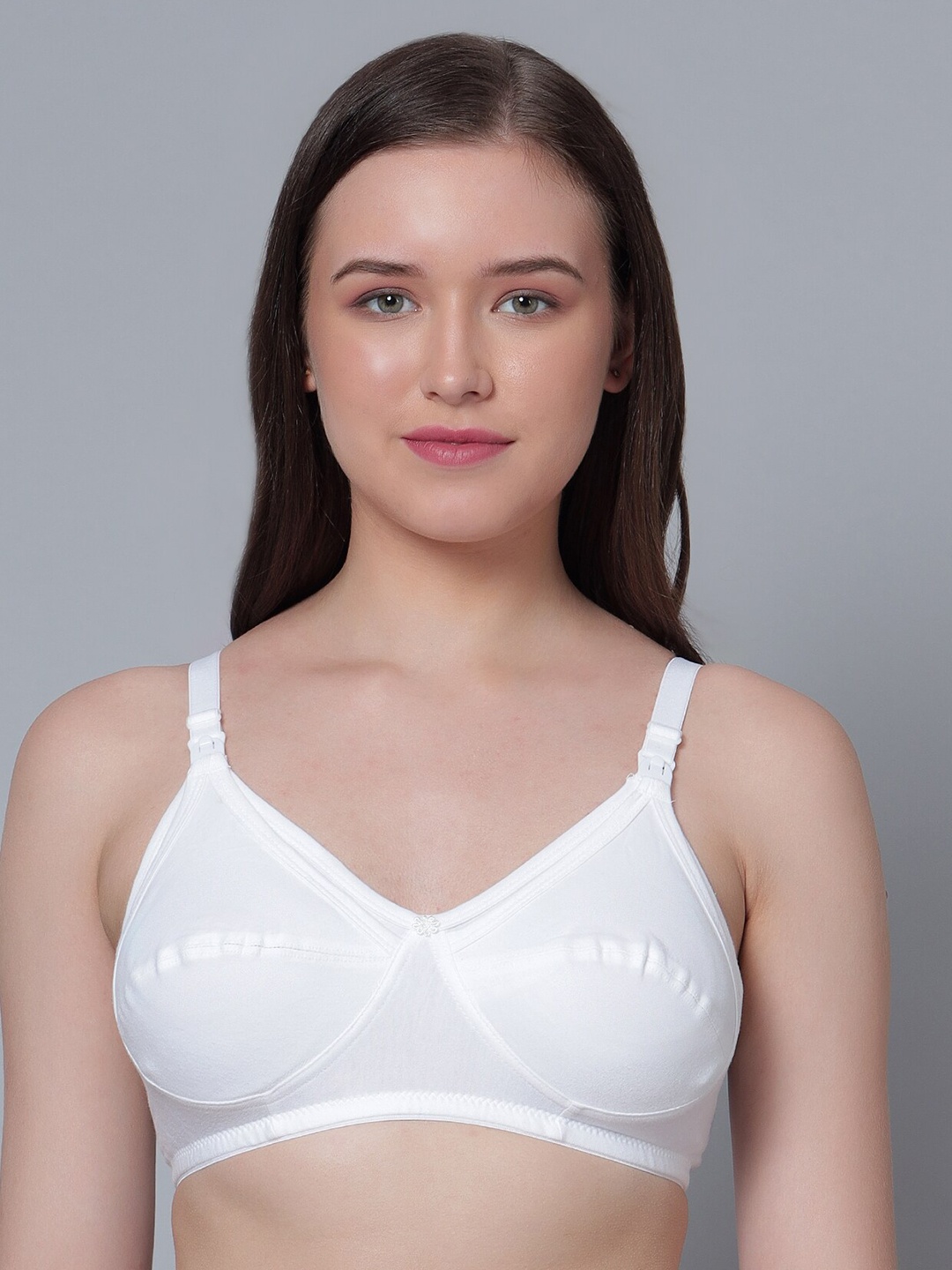 

Aimly Non-Padded Full Coverage Cotton Feeding Bra All Day Comfort, White
