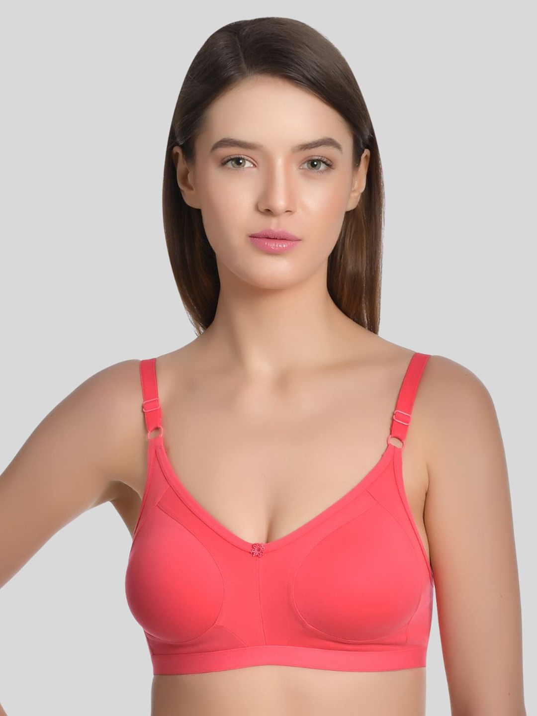 

Aimly Full Coverage Bra With All Day Comfort, Orange