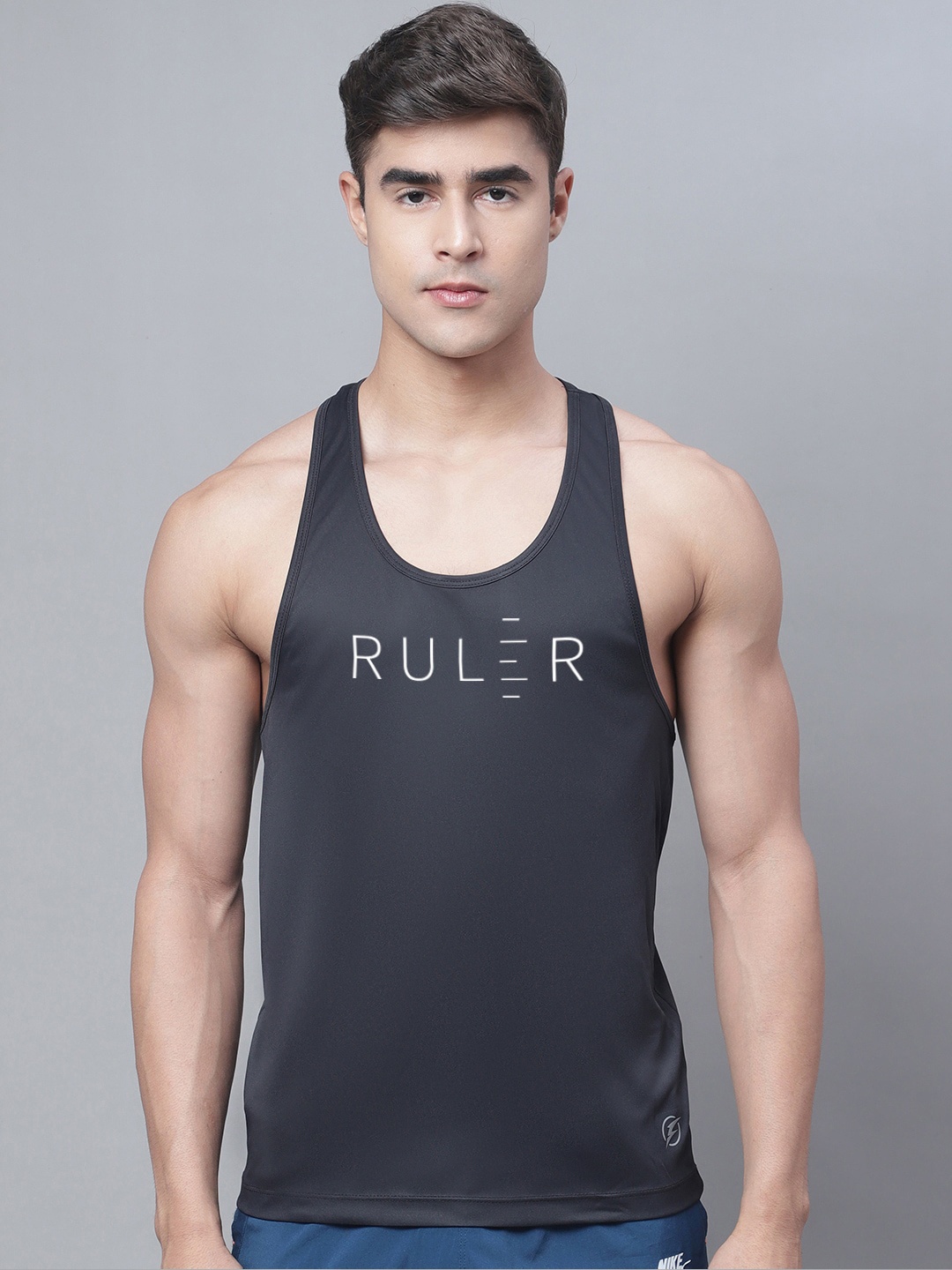 

Friskers Printed Dry Fit Innerwear Vest, Black