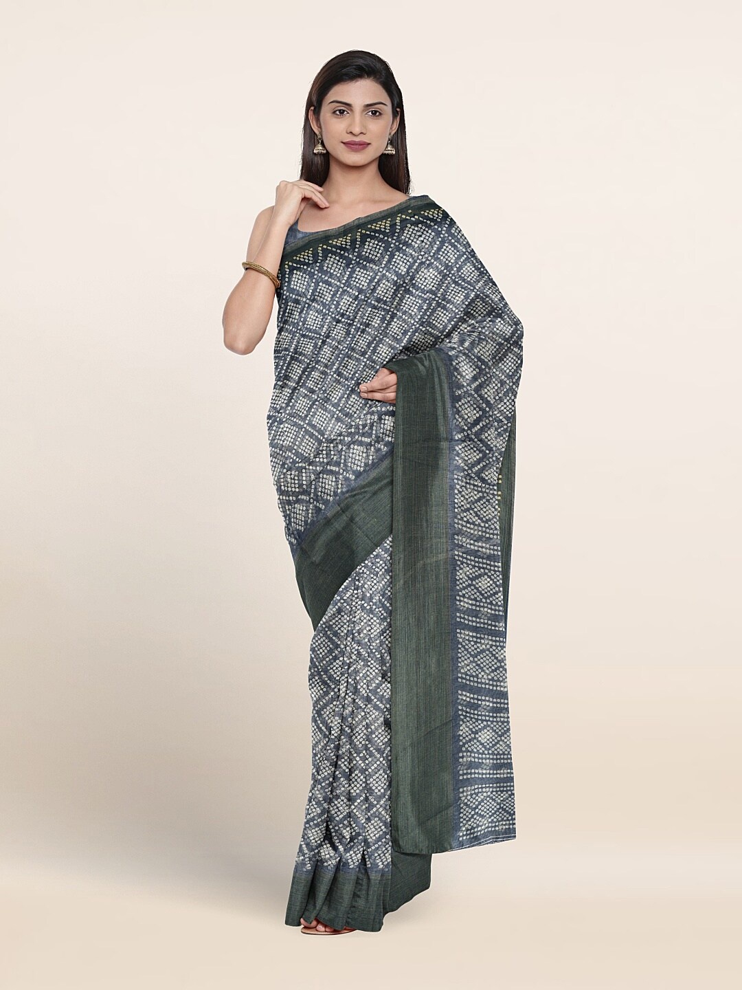 

Pothys Bandhani Printed Saree, Blue