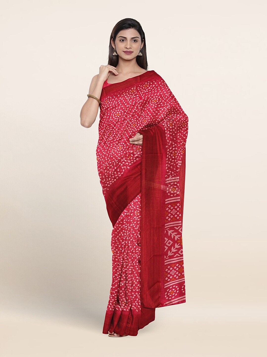 

Pothys Ethnic Motifs Printed Saree, Pink
