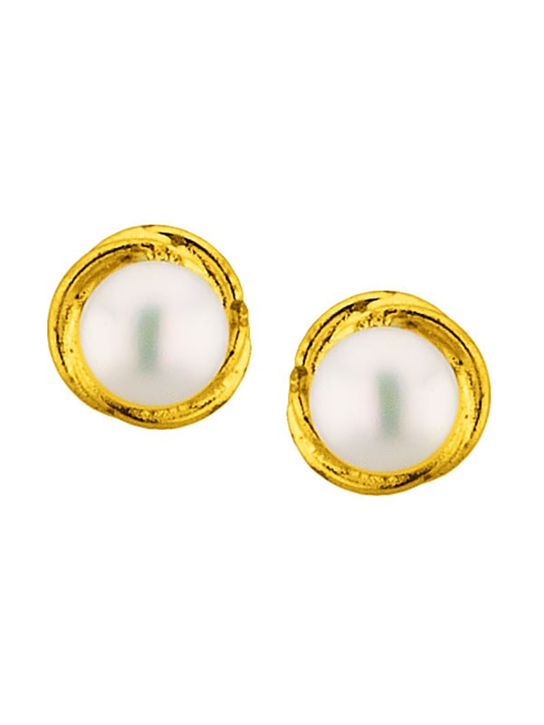 

Sri Jagdamba Pearls Dealer Gold-Plated Beaded Stud Earrings