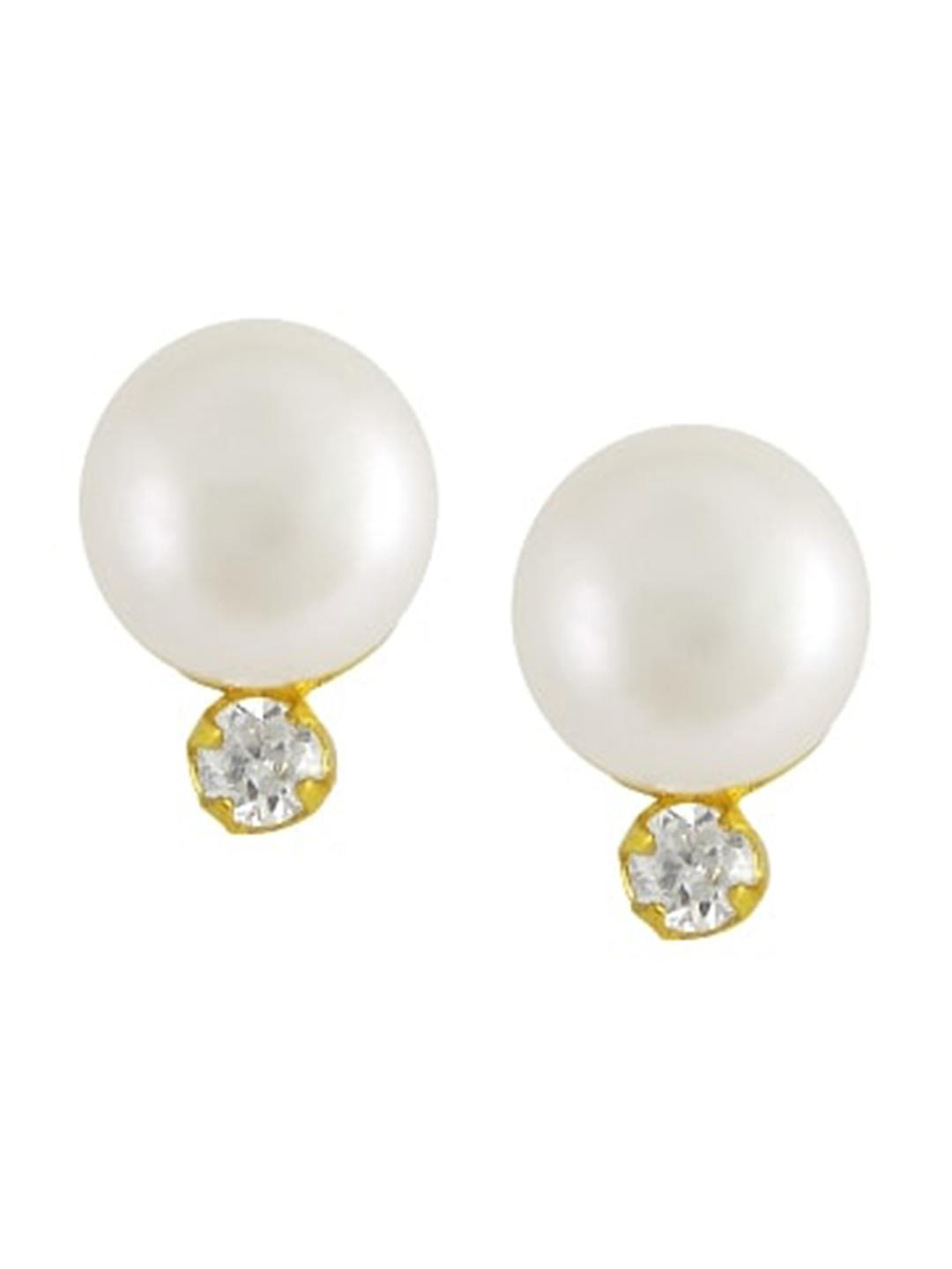 

Sri Jagdamba Pearls Dealer Gold-Plated Contemporary Studs Earrings