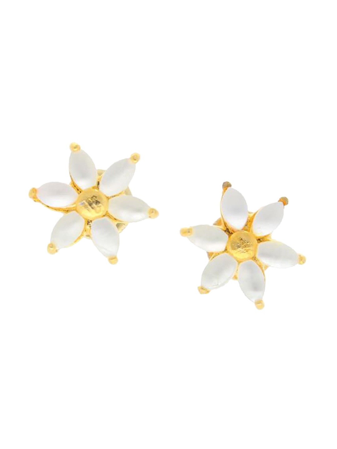 

Sri Jagdamba Pearls Dealer Gold-Plated Contemporary Studs Earrings