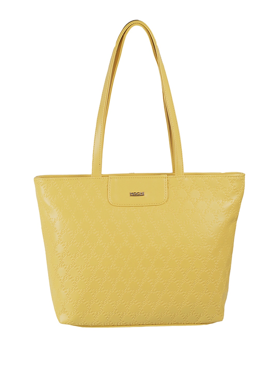 

Mochi Textured Structured Shoulder Bag, Yellow