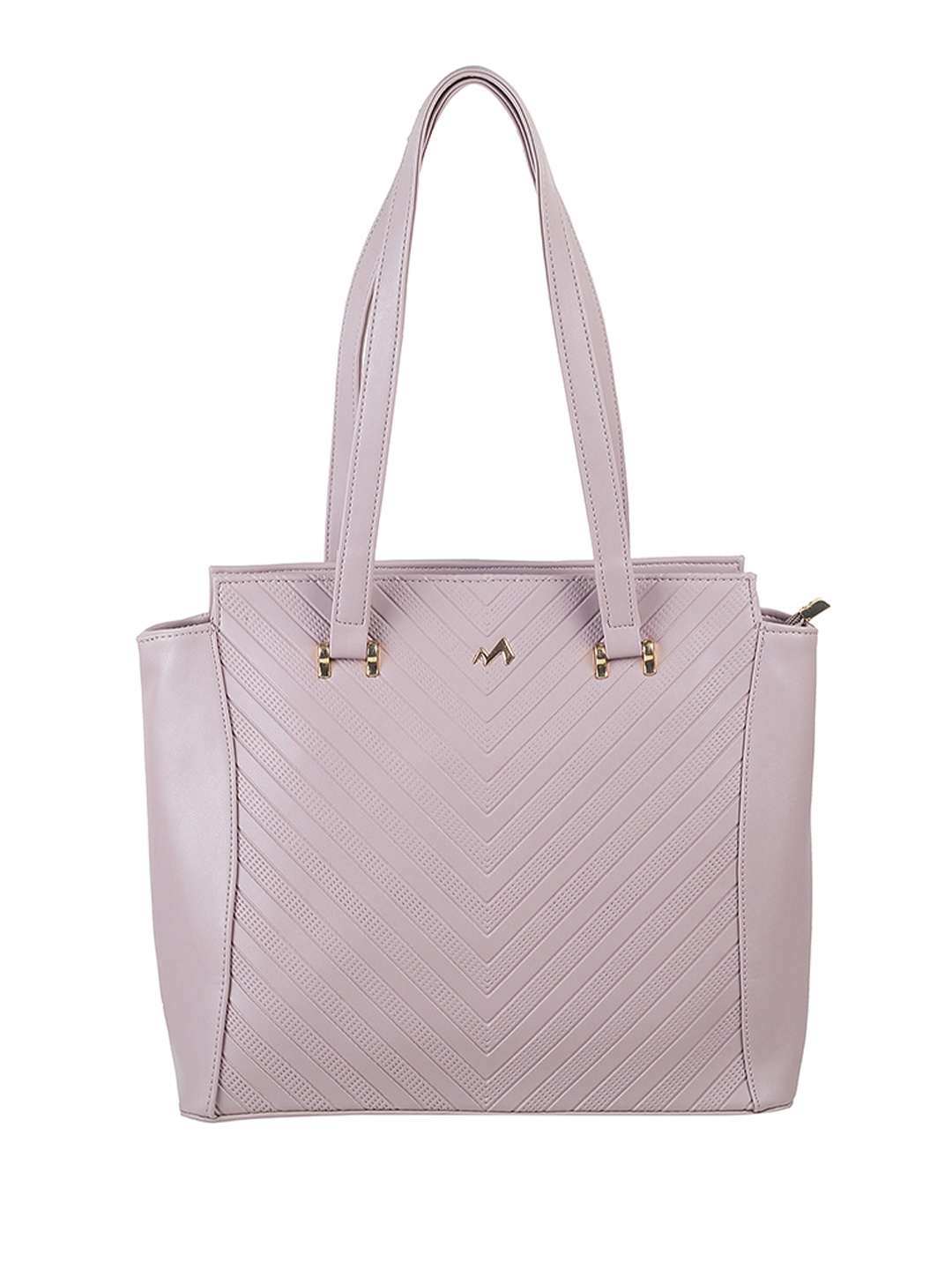 

Metro Textured Structured Shoulder Bag, Lavender