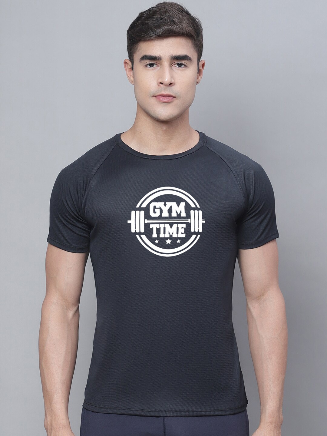 

Friskers Typography Printed Skin Friendly T-shirt, Black