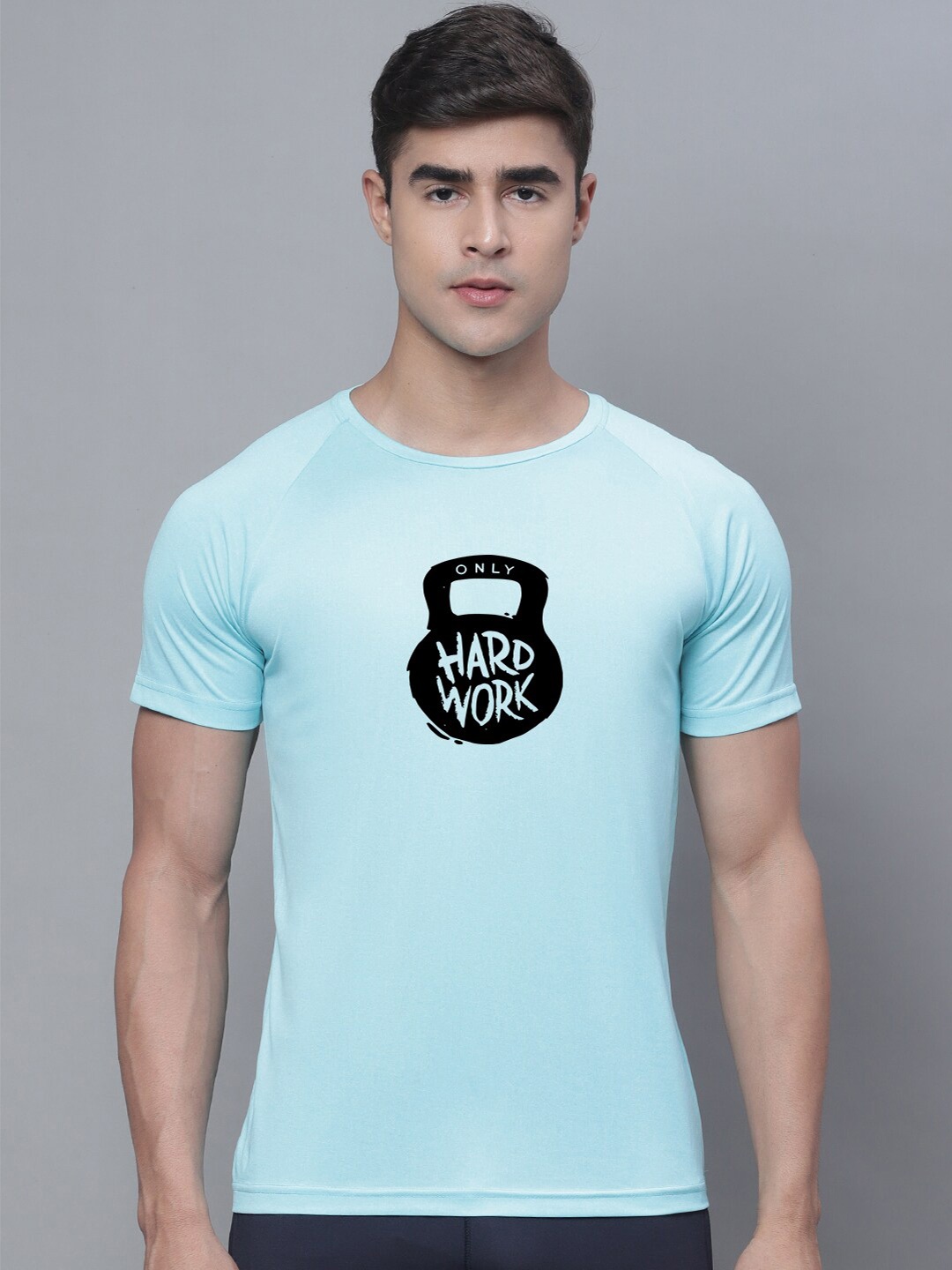 

Friskers Typography Printed T-Shirt, Turquoise blue