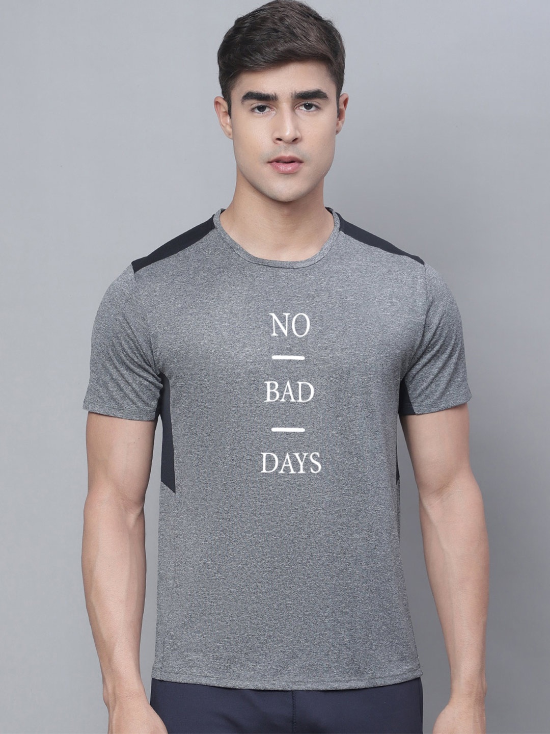 

Friskers Typography Printed T-shirt, Grey