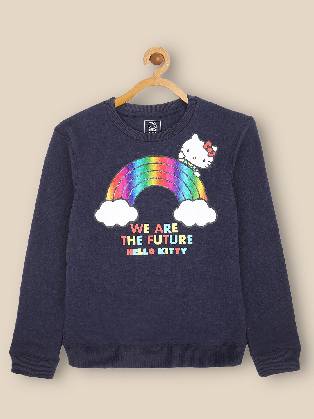 

Kids Ville Girls Hello Kitty Printed Sweatshirt, Navy blue