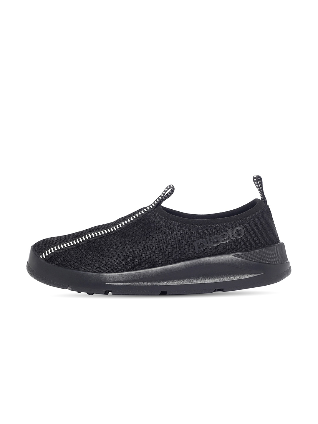 

plaeto Men EZPlay Lightweight Air Mesh Slip-On Walking Shoes, Black