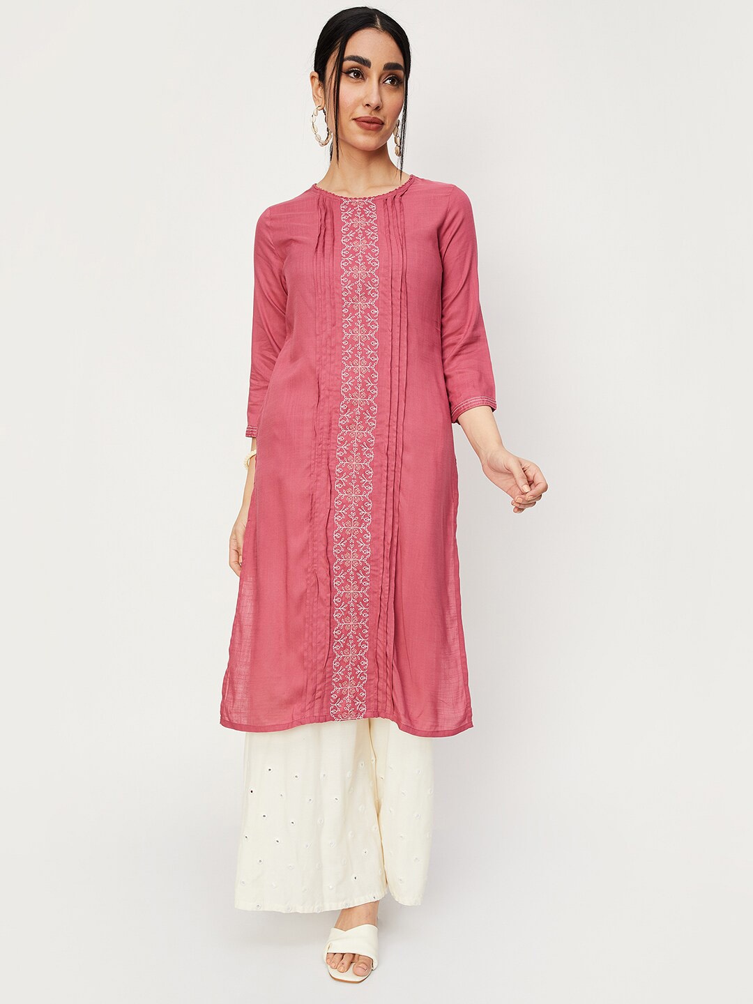 

Max Ethnic Motifs Printed Kurta, Pink