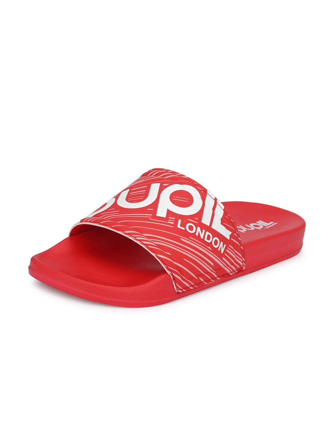 

Pupil London Men Printed Sliders, Red
