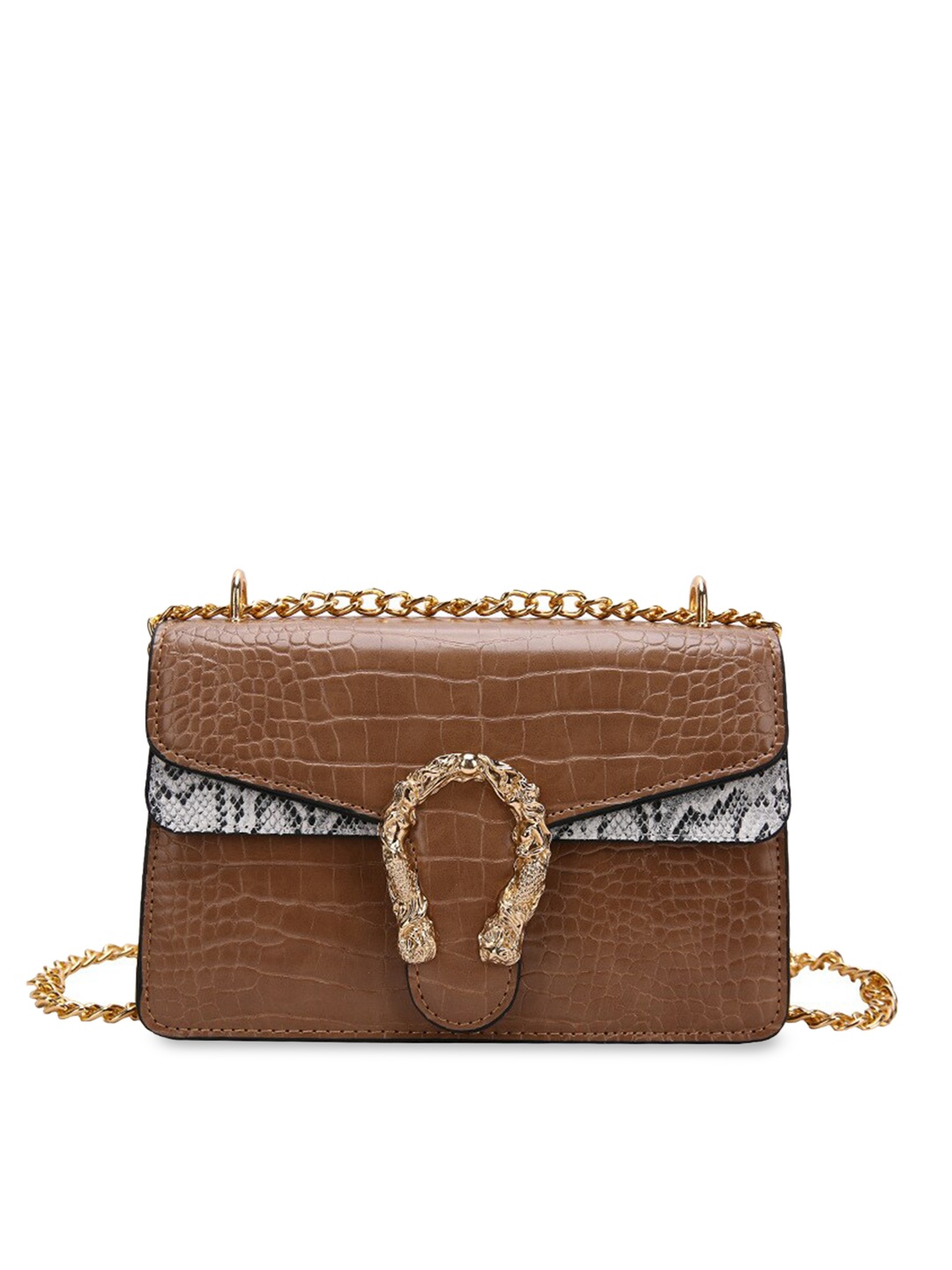 

Diana Korr Textured Structured Sling Bag, Tan