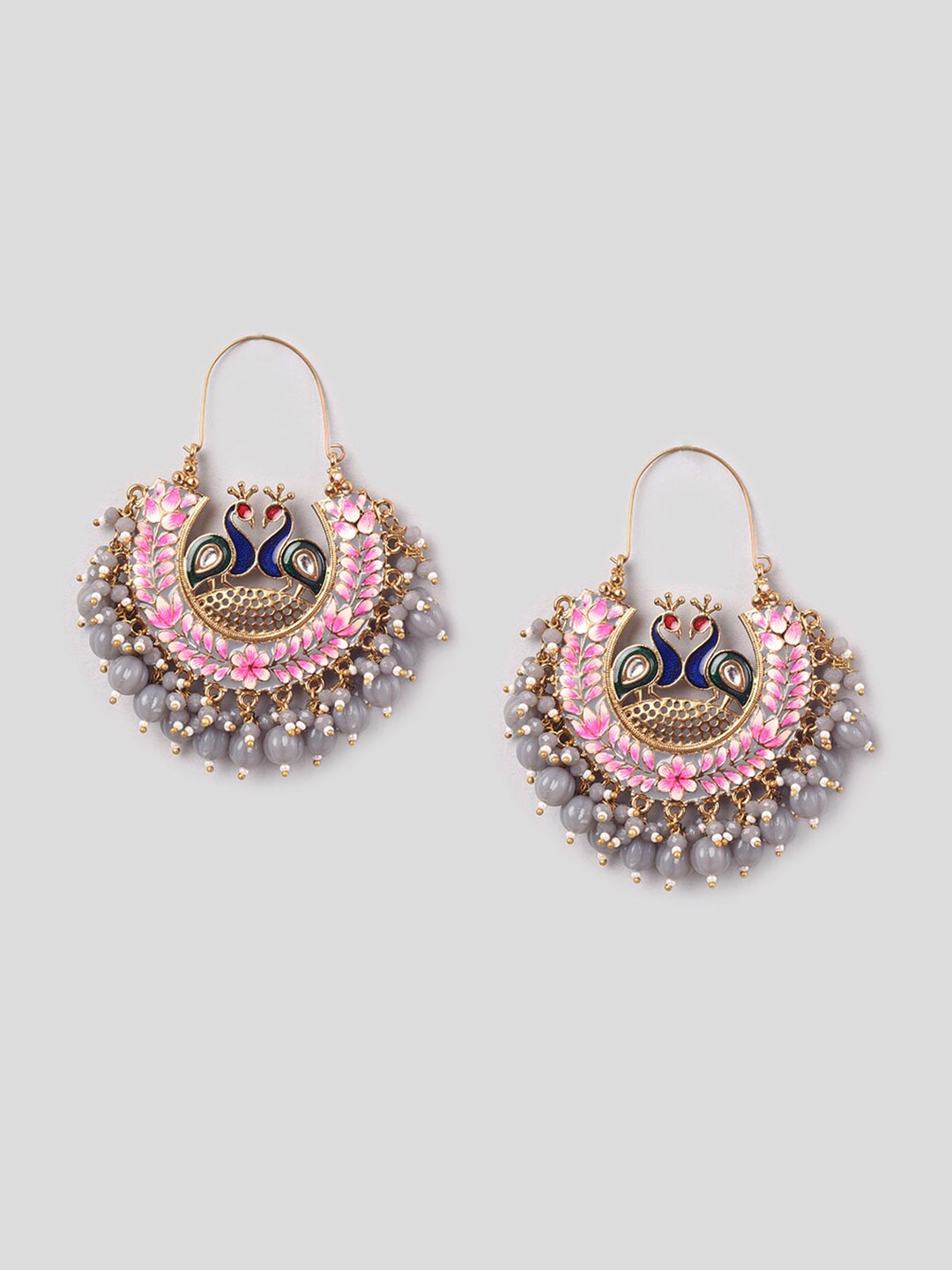 

phuljhadi Gold-Plated Contemporary Chandbalis