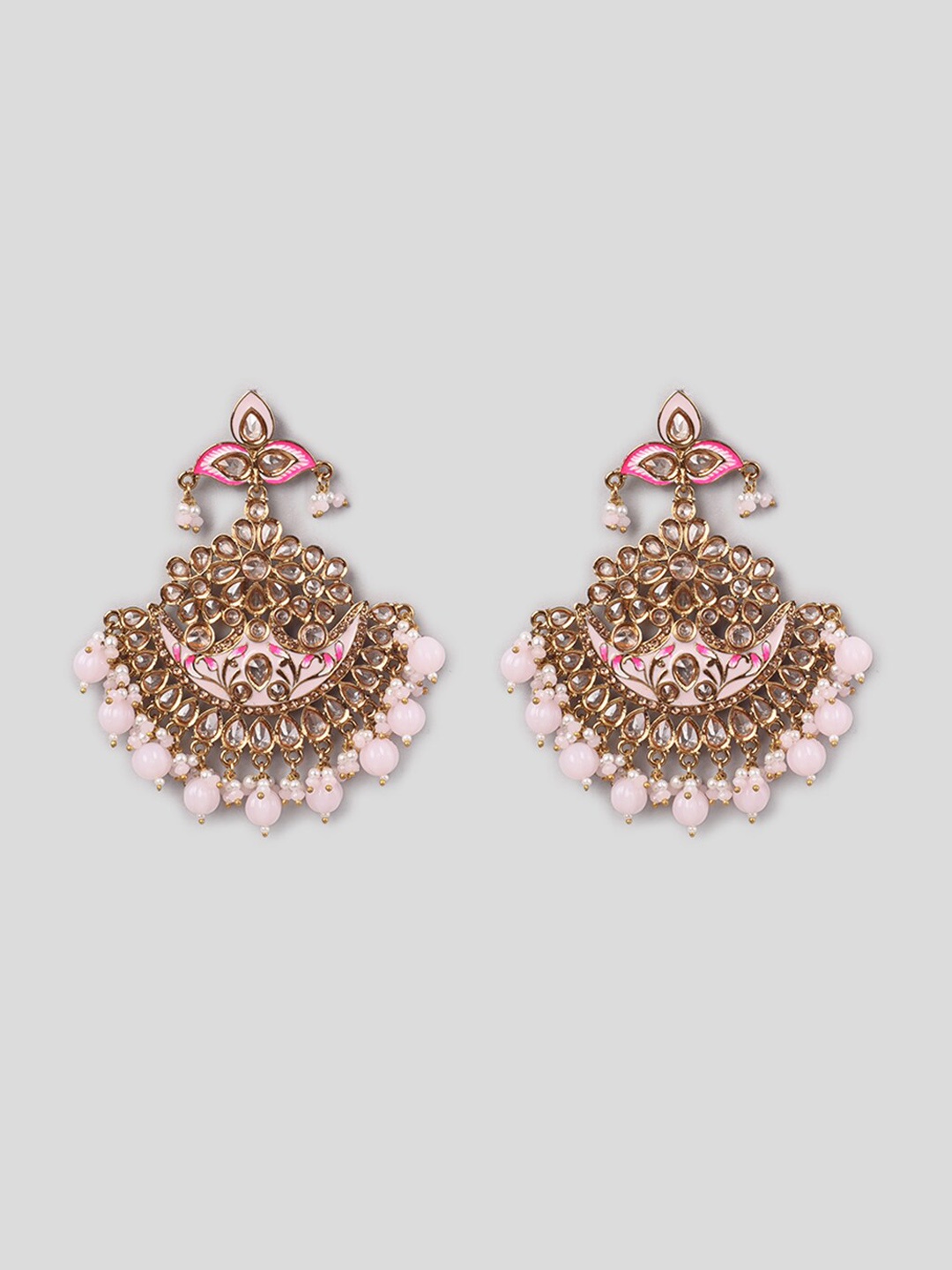 

phuljhadi Gold-Plated Contemporary Chandbalis