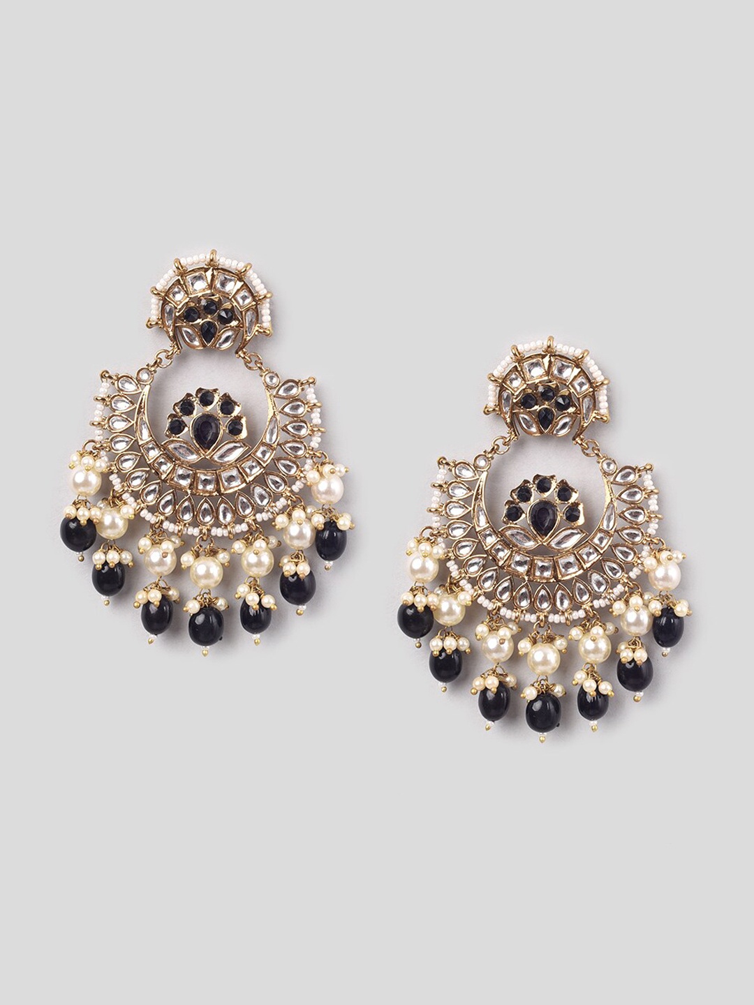

phuljhadi Gold-Plated Contemporary Chandbalis