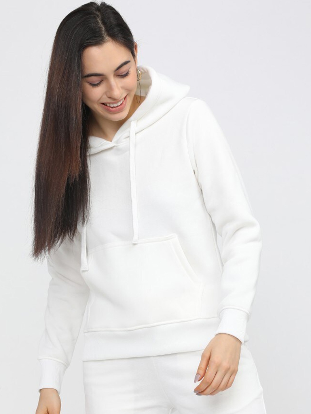 

COLOR CAPITAL Hooded Oversized Sweatshirt, White