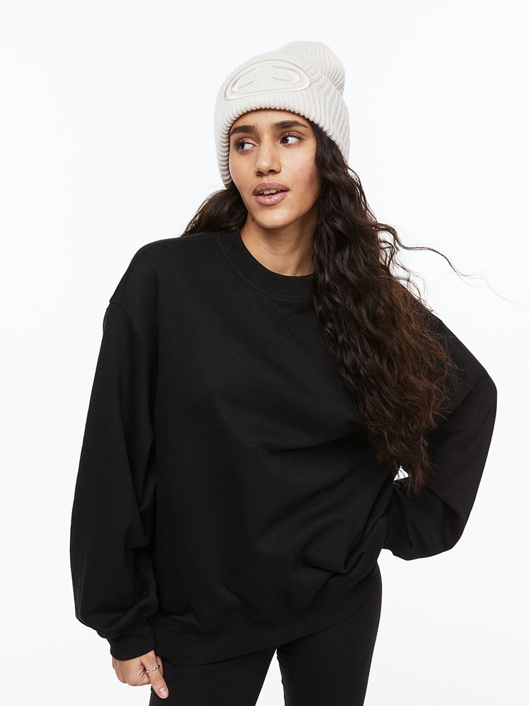 

COLOR CAPITAL Fleece Pullover Sweatshirt, Black