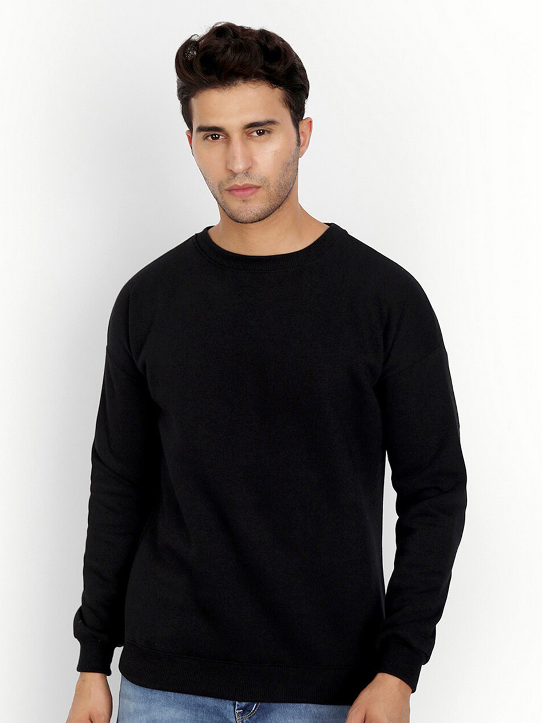 

COLOR CAPITAL Oversized Drop Shoulder Sweatshirt, Black