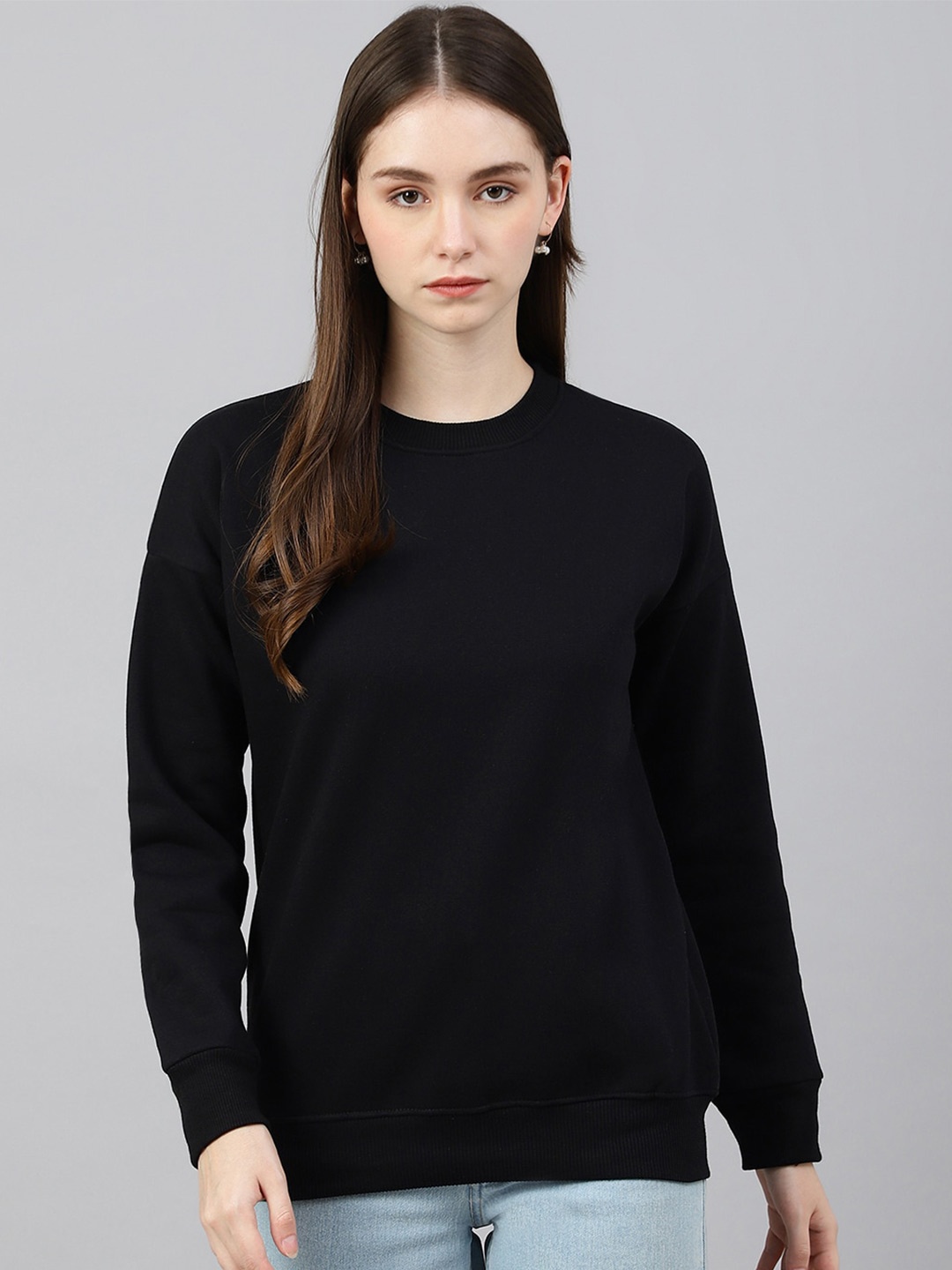 

COLOR CAPITAL Oversized Pullover Sweatshirt, Black