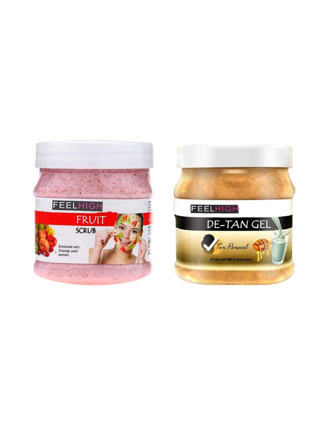 

FEELHIGH Mix Fruit Scrub & De-Tan Gel - 1000ML, Multi