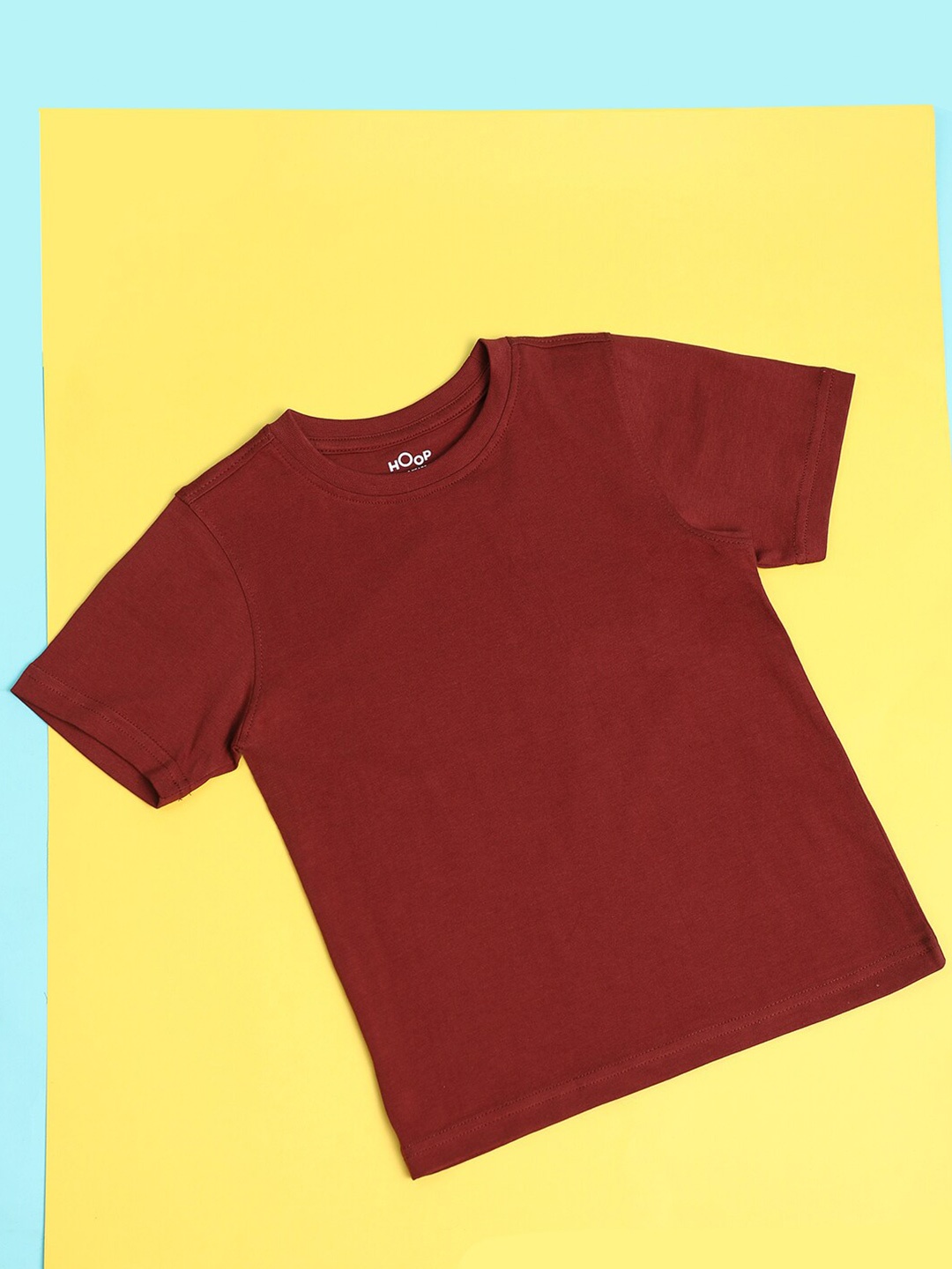 

Hoop Boys Round Neck Cotton T-shirt, Red