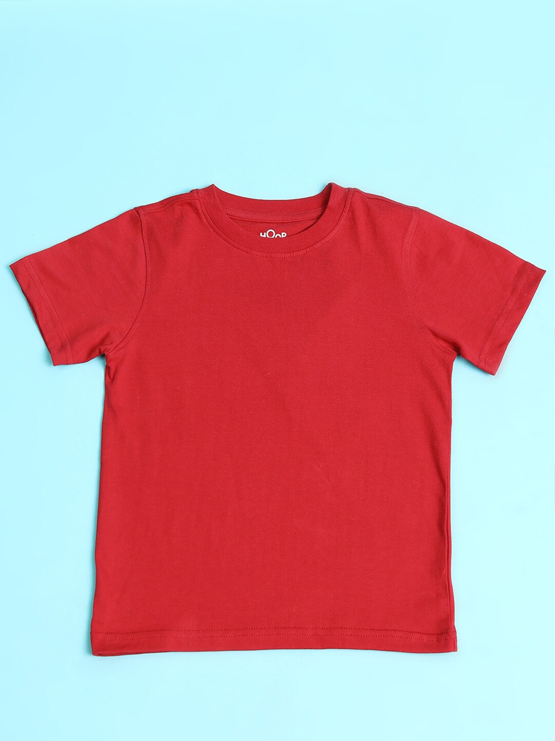 

Hoop Boys Round Neck Cotton T-shirt, Red