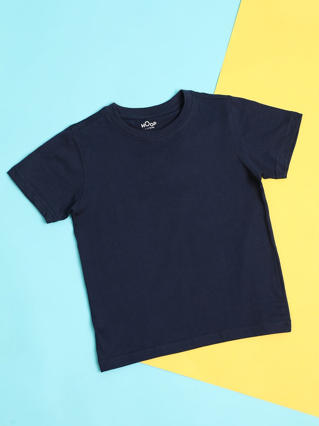 

Hoop Boys Round Neck Regular Fit Cotton T-shirt, Navy blue