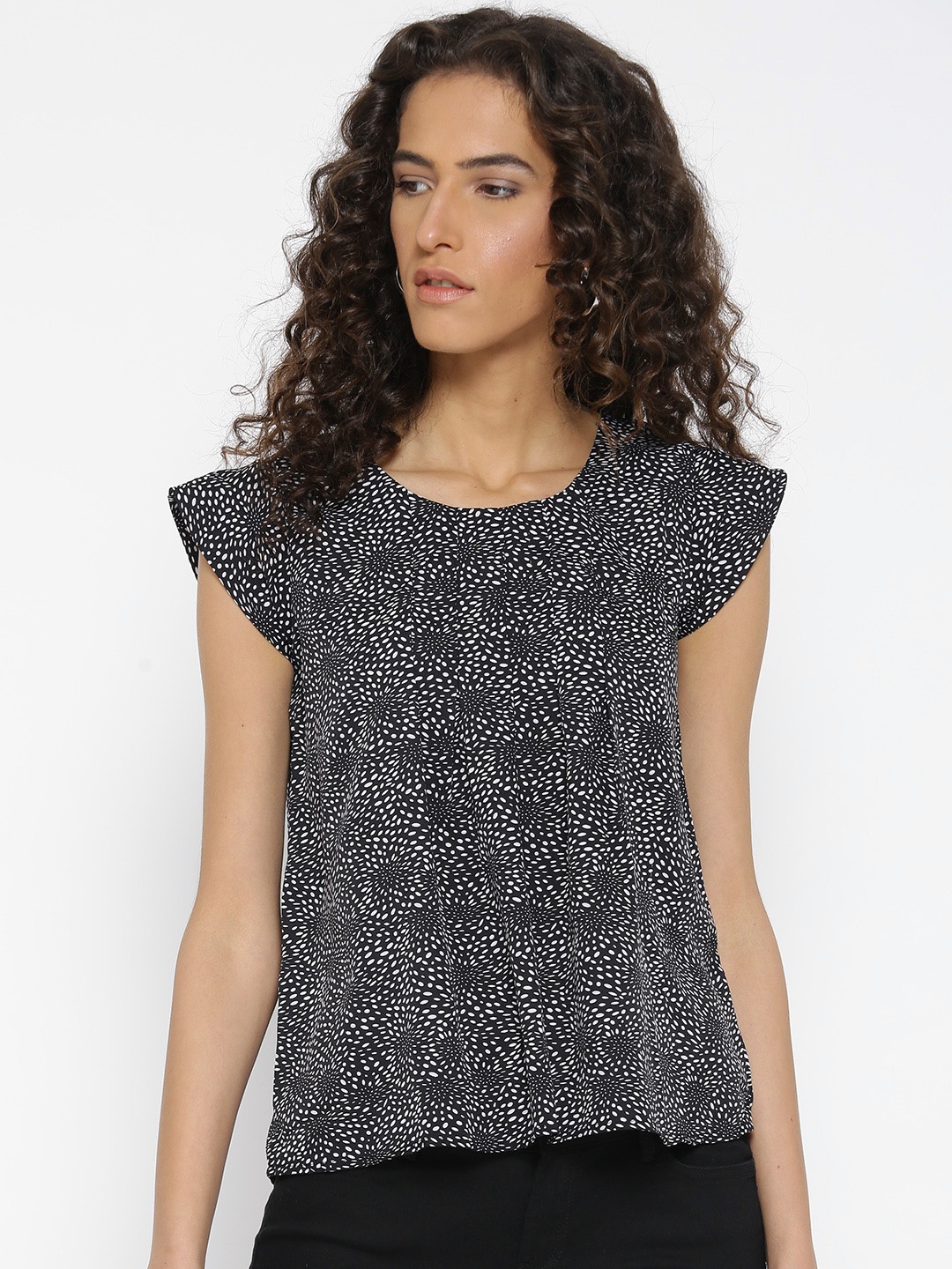 

Style Quotient Women Black Printed Top