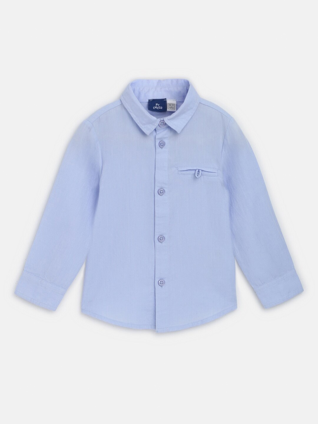 

Chicco Boys Comfort Spread Collar Cotton Casual Shirt, Blue