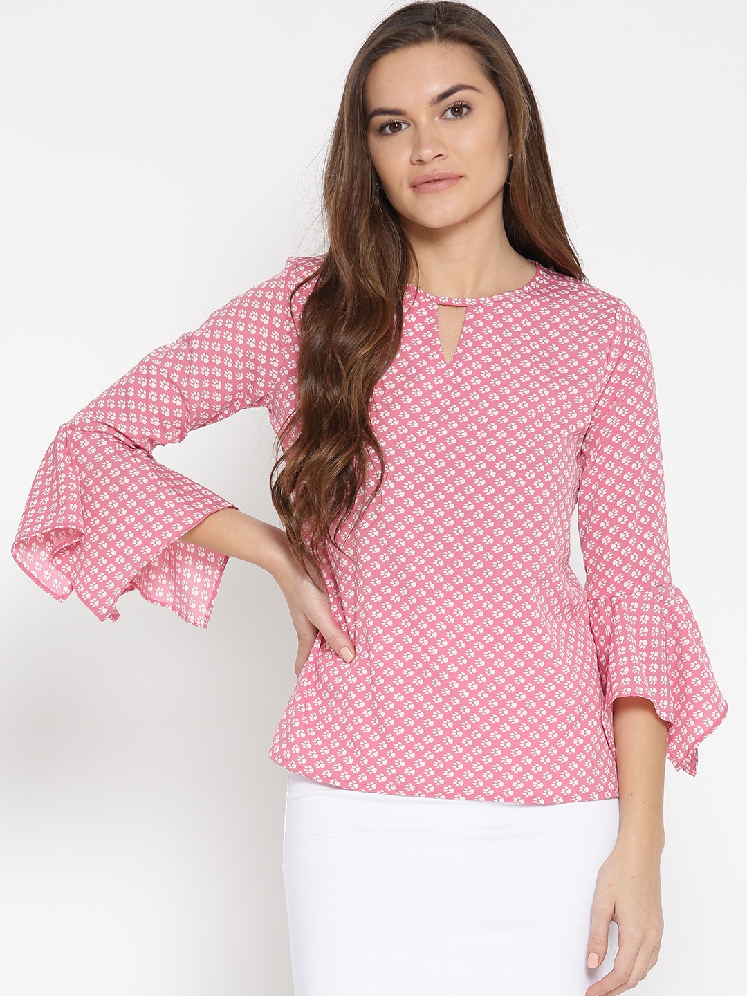 

Style Quotient Women Pink Printed Top