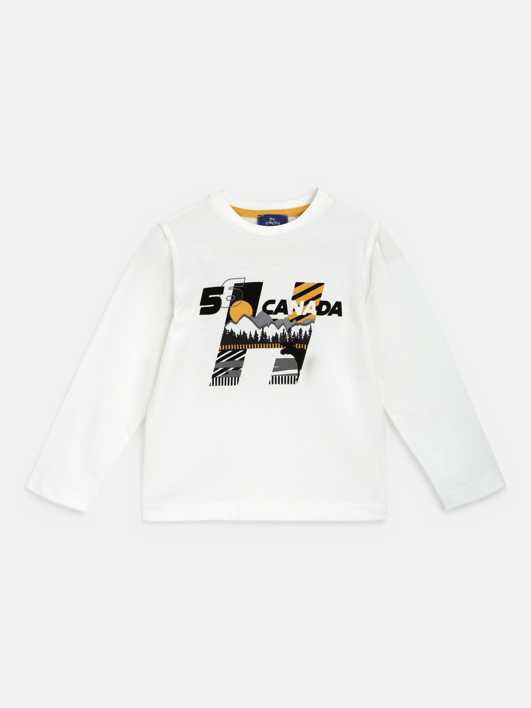 

Chicco Boys Typography Printed Cotton T-shirt, White