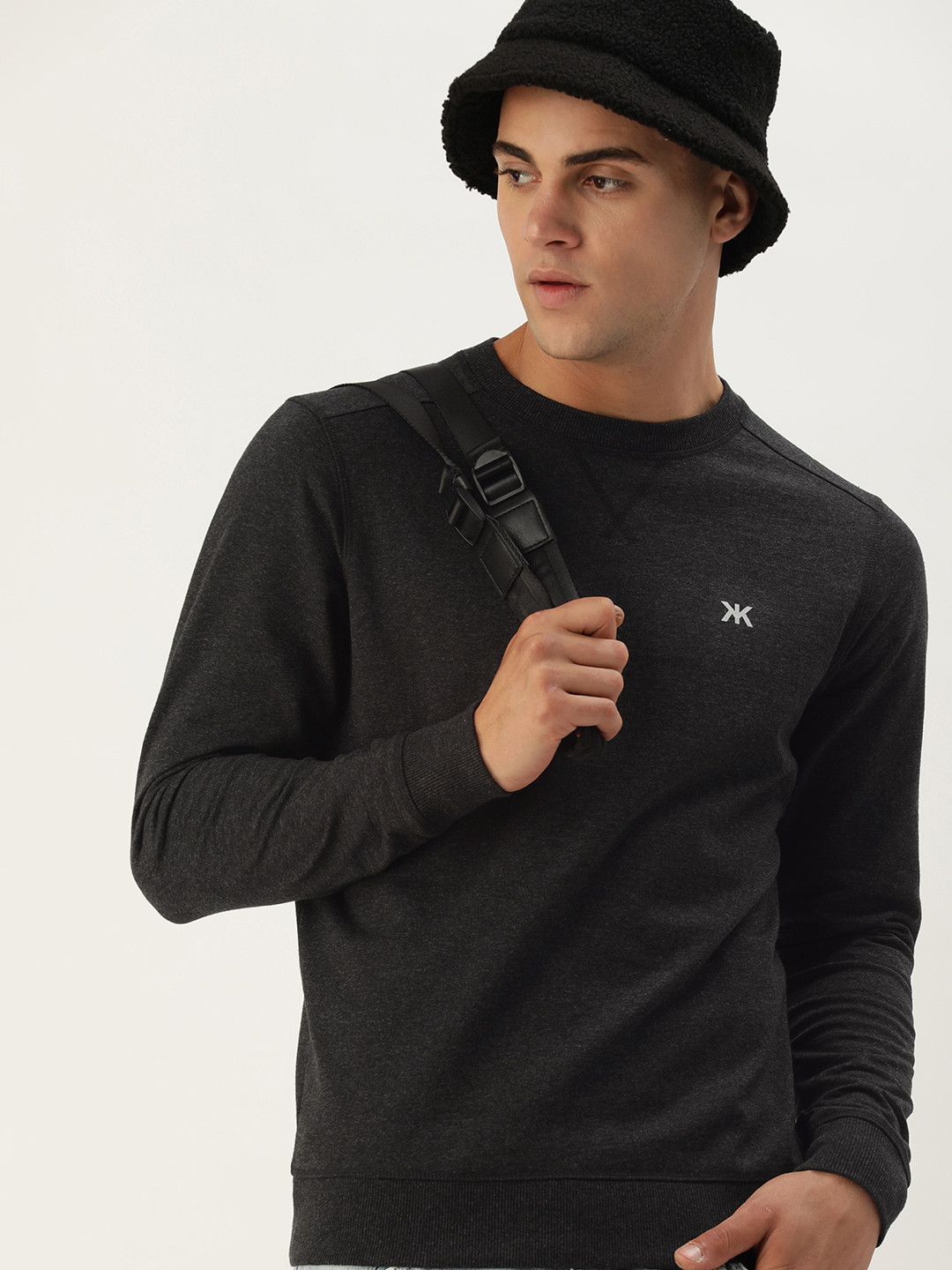 

Kook N Keech Men Sweatshirt, Charcoal